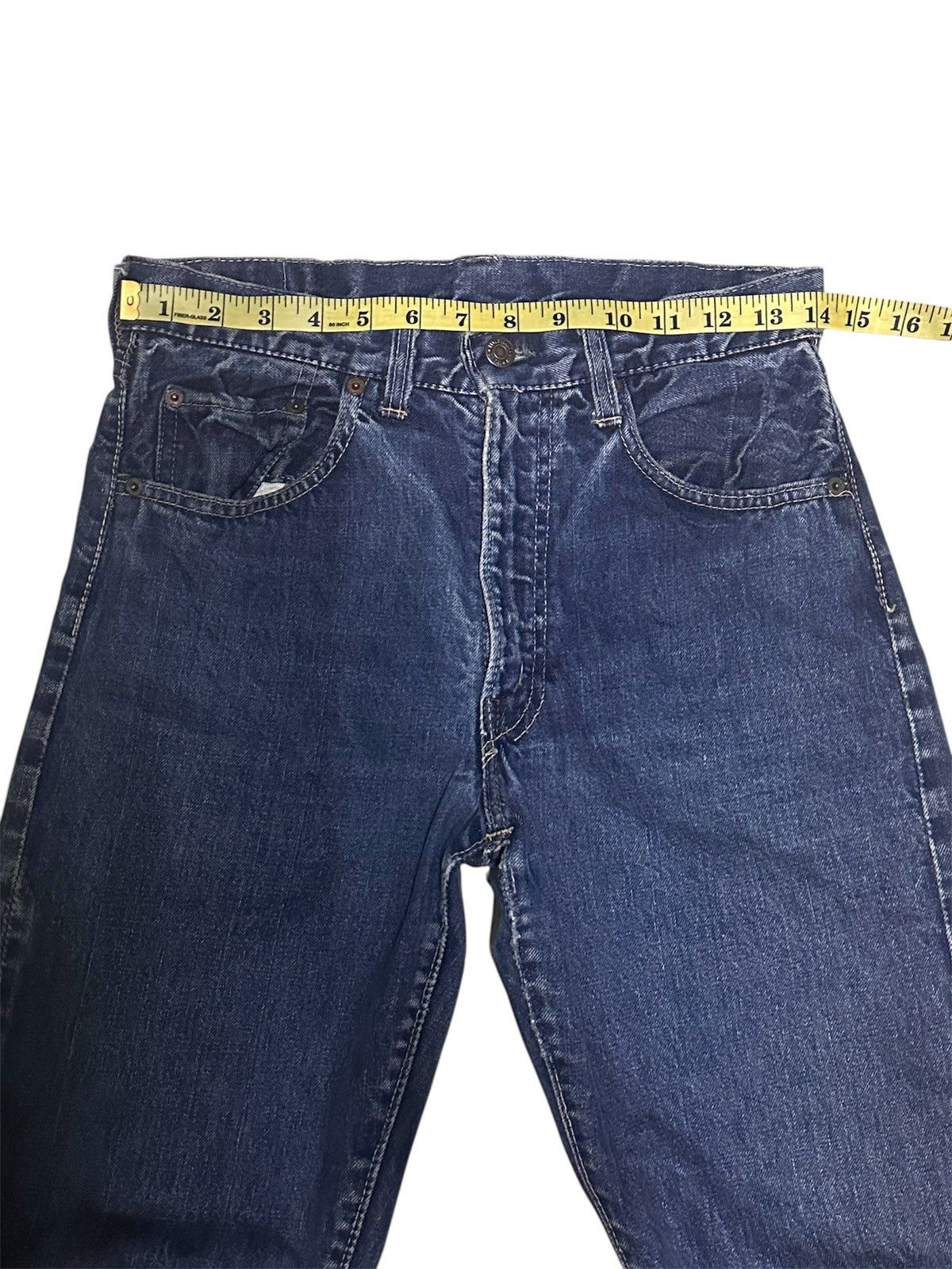 Vintage 🔥TRUE VINTAGE 60s LEVIS CAPITAL E SELVEDGE BUTTON “K”🔥 Size US 28 / EU 44 - 13 Thumbnail