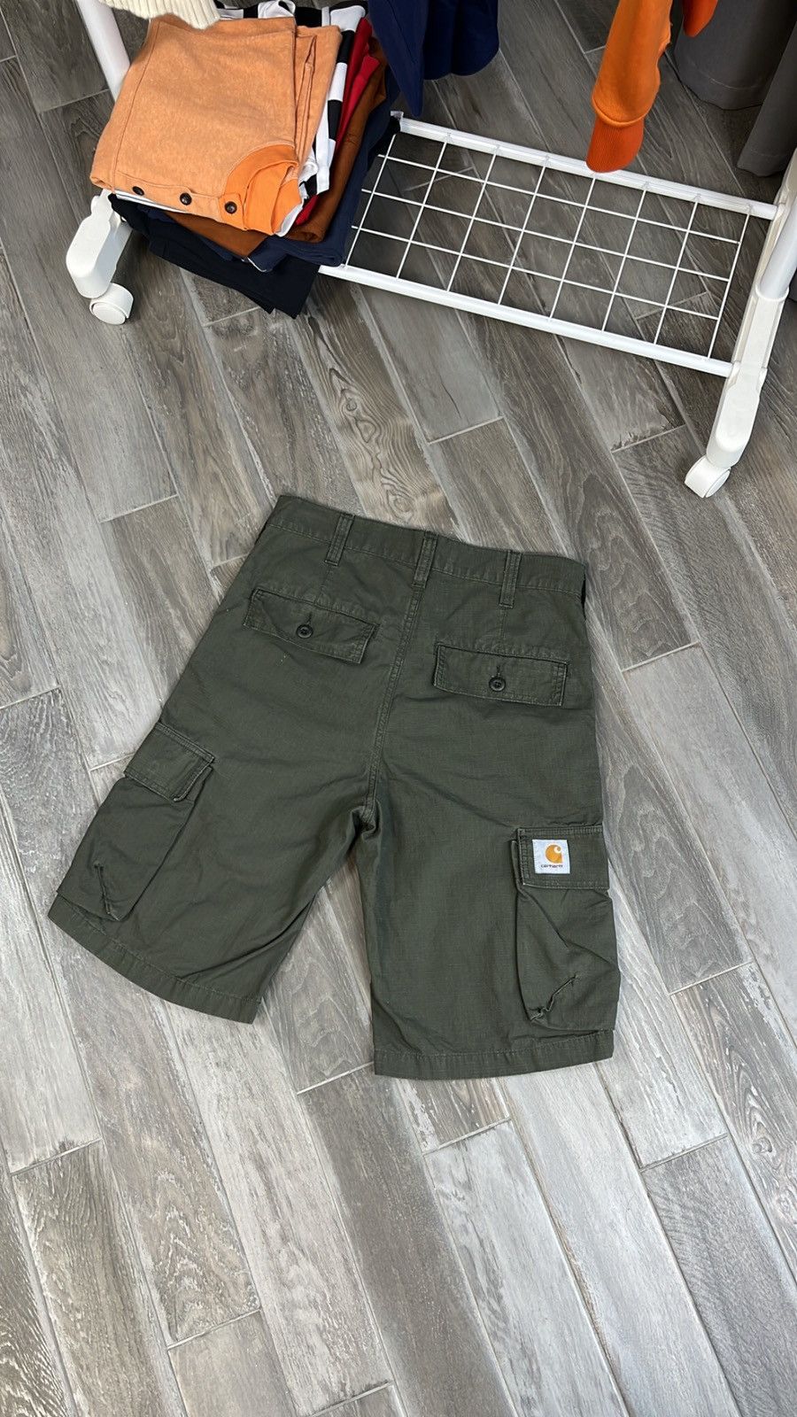 Carhartt × Carhartt Wip Hype Cargo Carhartt millitary short Size US 29 - 8 Thumbnail