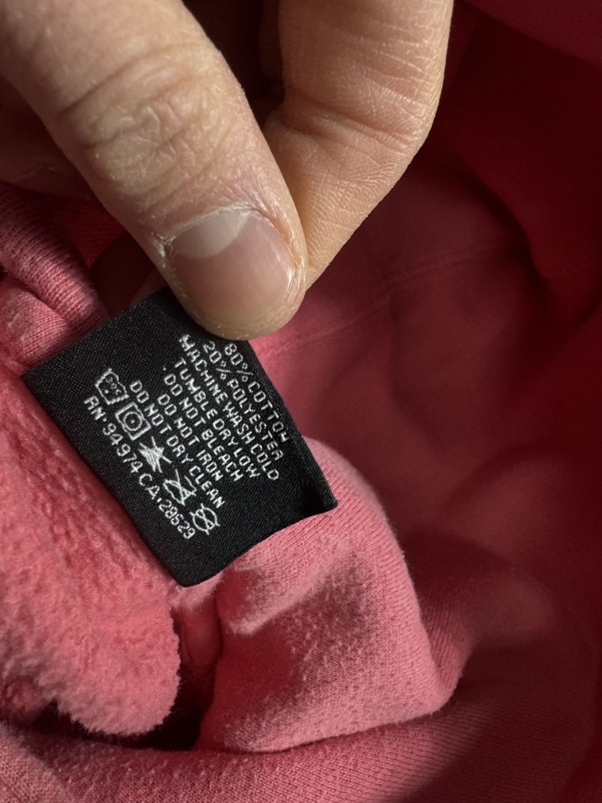 Stussy Stussy Center Logo Pink Hoodie Size S Made In USA Size US S / EU 44-46 / 1 - 7 Thumbnail