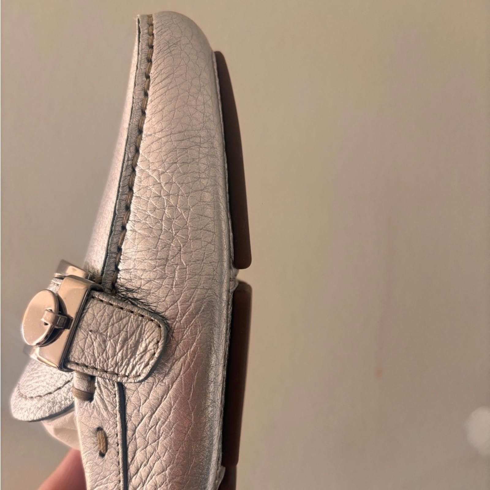 Prada Prada Danio Summer Women's Argento (cream) Loafers Size US 9.5 / IT 39.5 - 4 Thumbnail