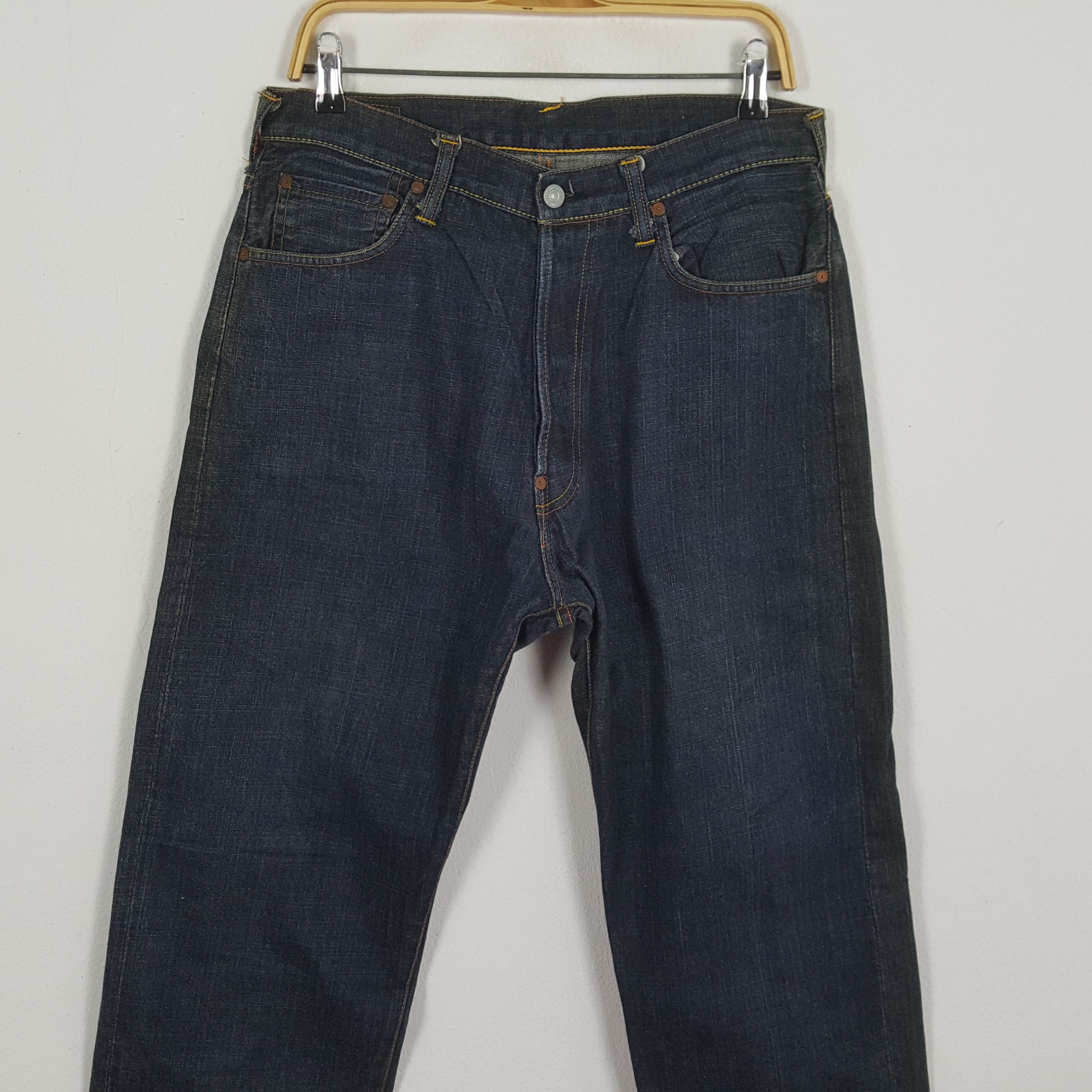Evisu × Japanese Brand × Vintage Vintage EVISU Japanese Brand Daicock Rare Design Jeans Size US 31 - 5 Thumbnail