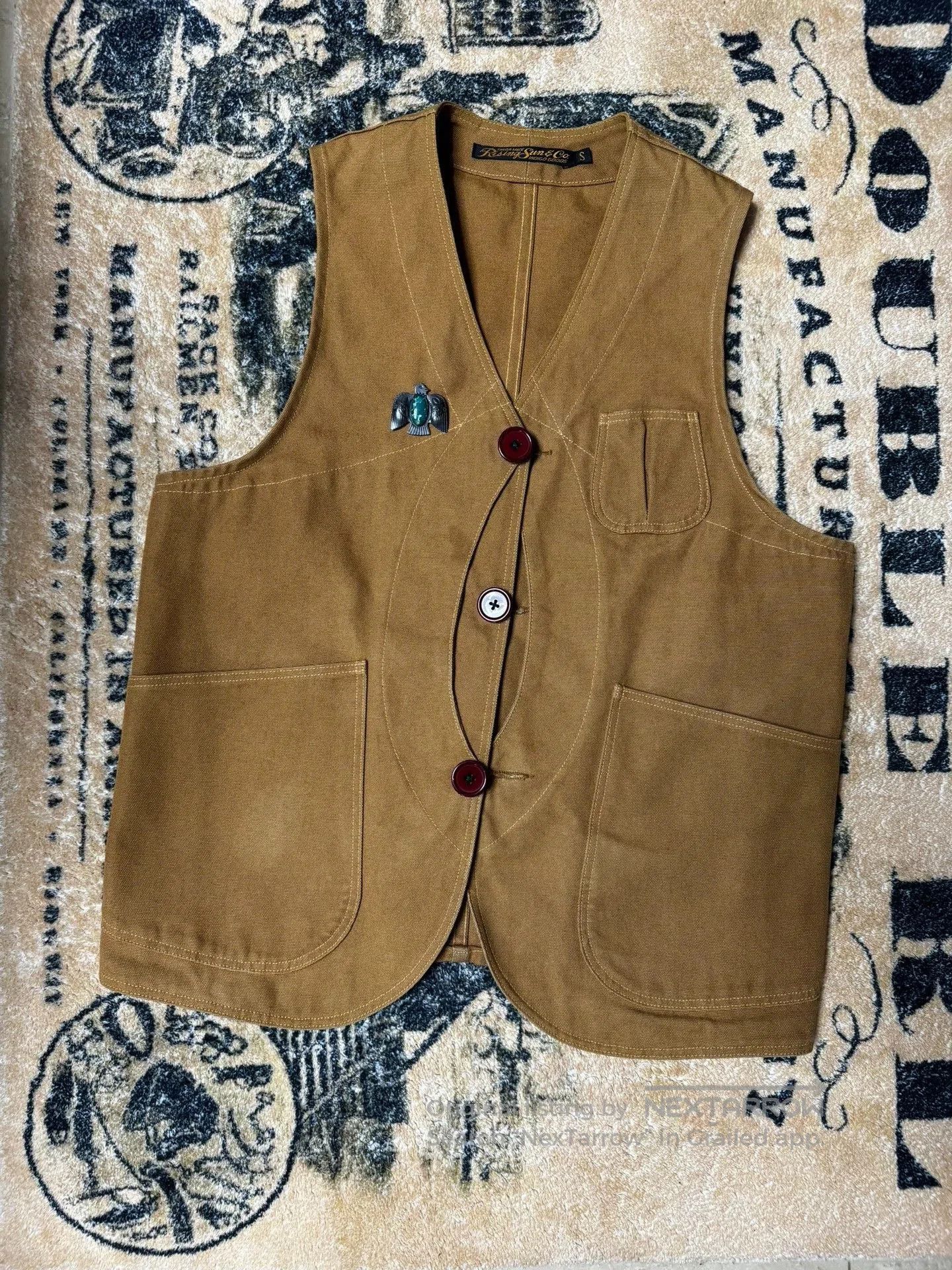 Rising Sun & Co. Rising Sun & Co WWII Canvas Vest. Size US S / EU 44-46 / 1 - 2 Thumbnail