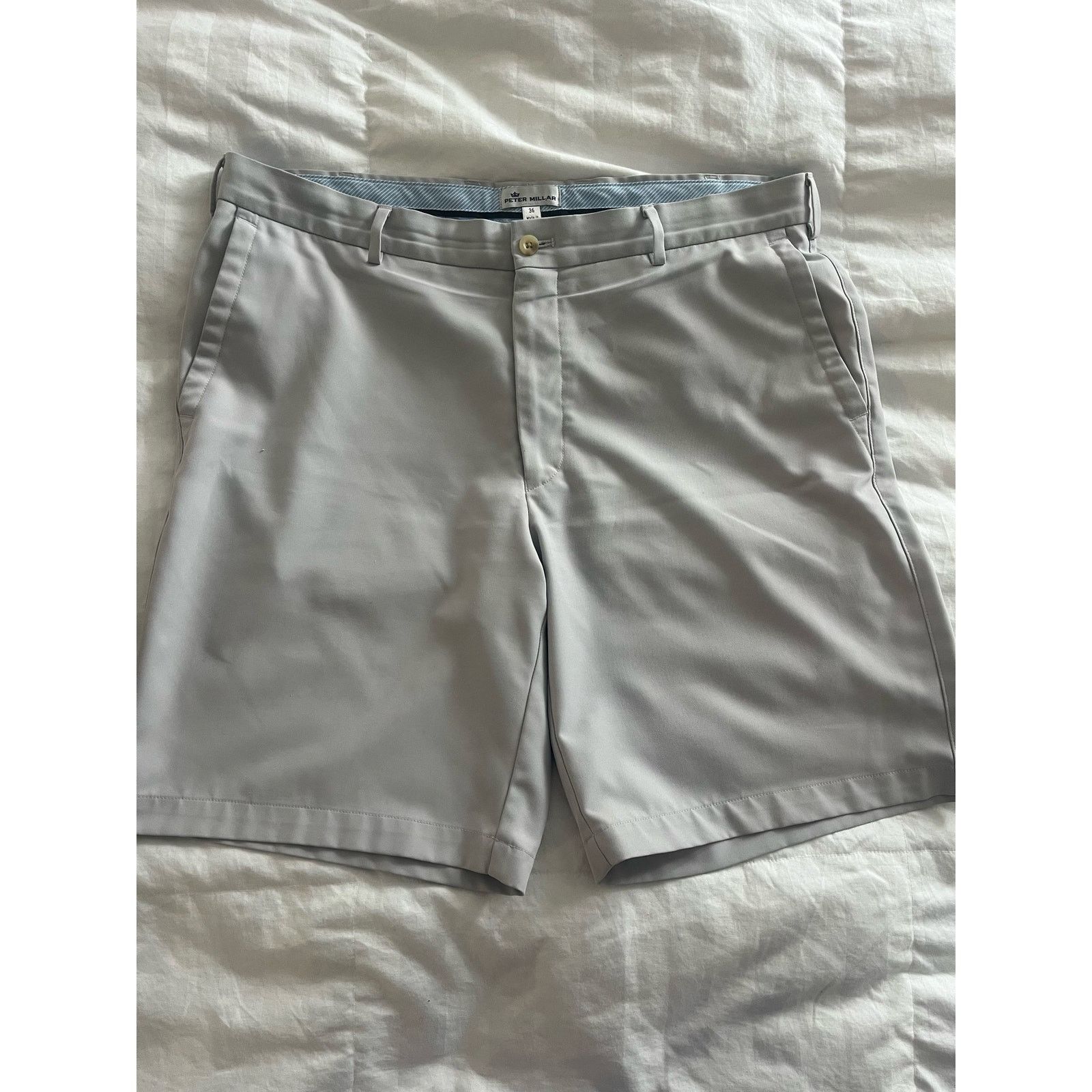 Peter Millar Peter Millar Men's Golf Shorts Flat Front Crown Gray Size 36 Size US 36 / EU 52 - 1 Thumbnail