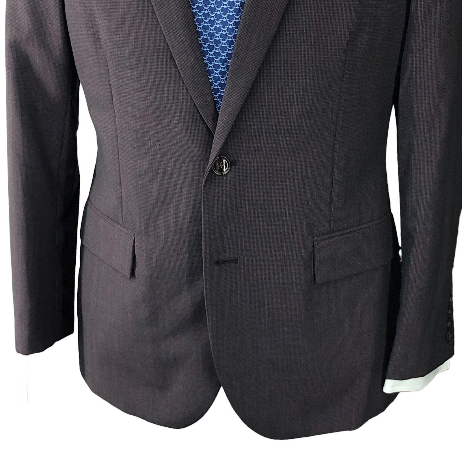 J.Crew J Crew Factory Mens Size 40R Thompson Sport Coat Wool Brown Size 40R - 3 Thumbnail