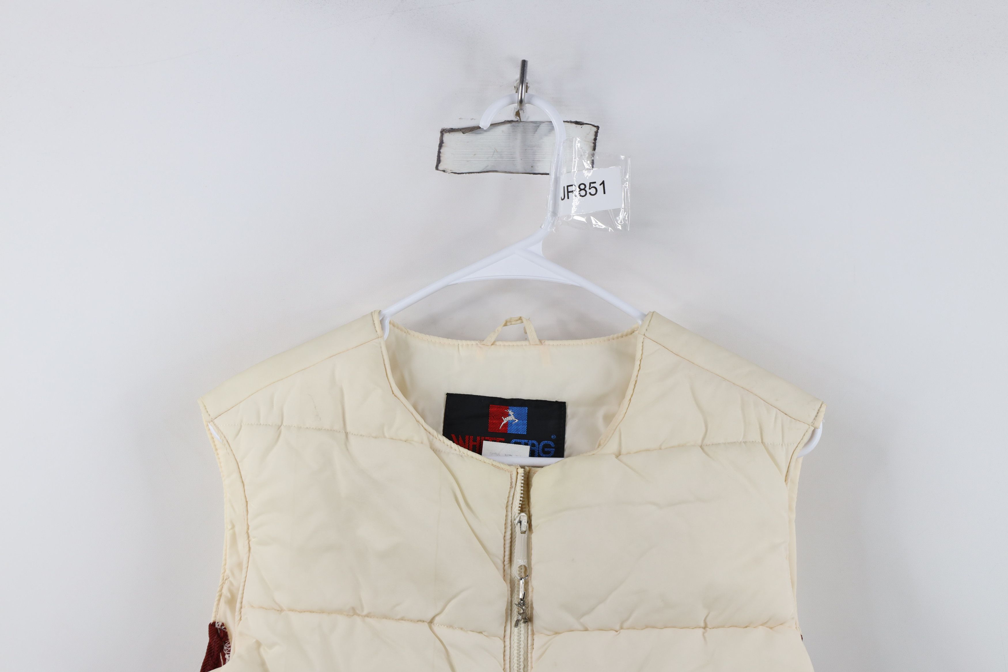 Vintage Vintage 70s Streetwear Full Zip Puffer Vest Jacket Cream Size M / US 6-8 / IT 42-44 - 2 Thumbnail
