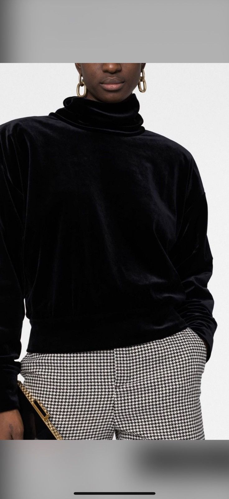 Saint Laurent Paris Saint laurent womens velvet turtleneck. L. $1390 Size L / US 10 / IT 46 - 1 Thumbnail