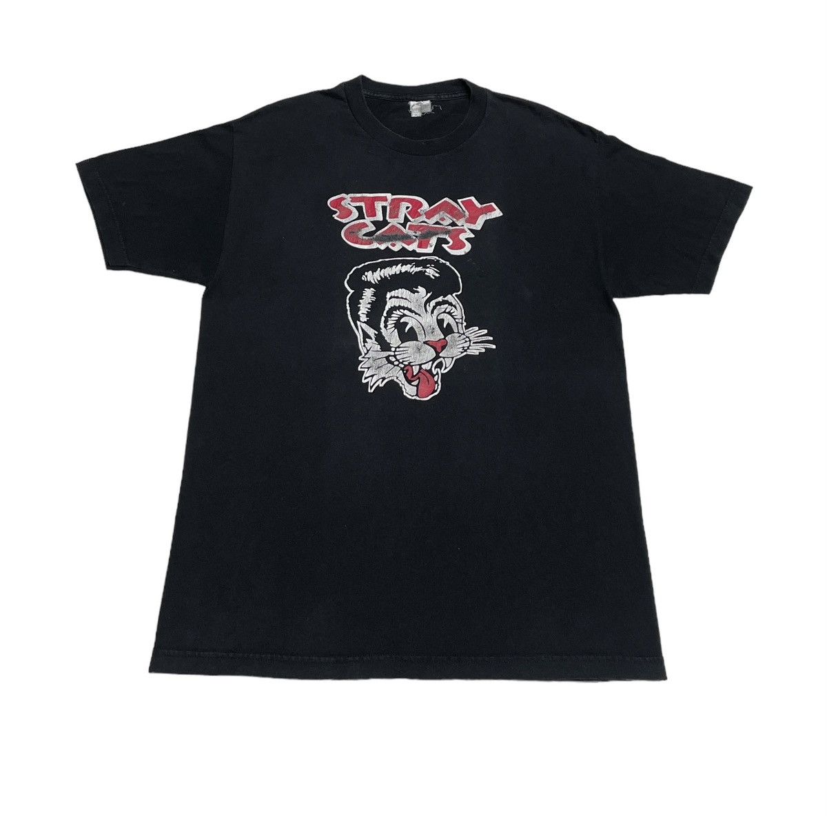 Band Tees × Vintage Rare Design Vintage Rockabilly Band Stray Cats T-shirt 2000s Size US L / EU 52-54 / 3 - 1 Thumbnail