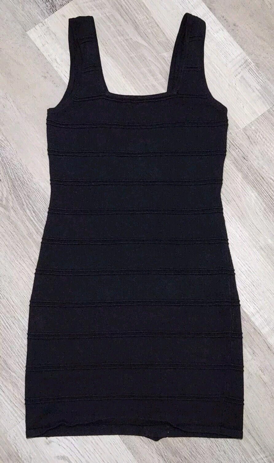 Designer Vintage Y2k 90s Dress Bodycon Cut Out Sweater Black Medium Size M / US 6-8 / IT 42-44 - 1 Thumbnail