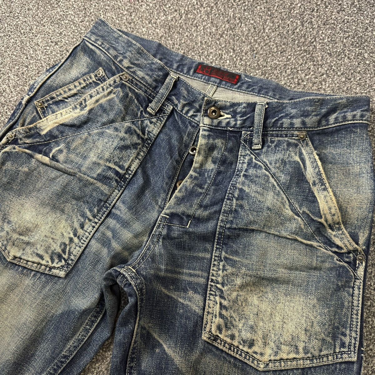 KOJIMA GENES Japanese Heavy Vintage Johnbull Kojima Japan Workwear Denim Size US 31 - 4 Thumbnail