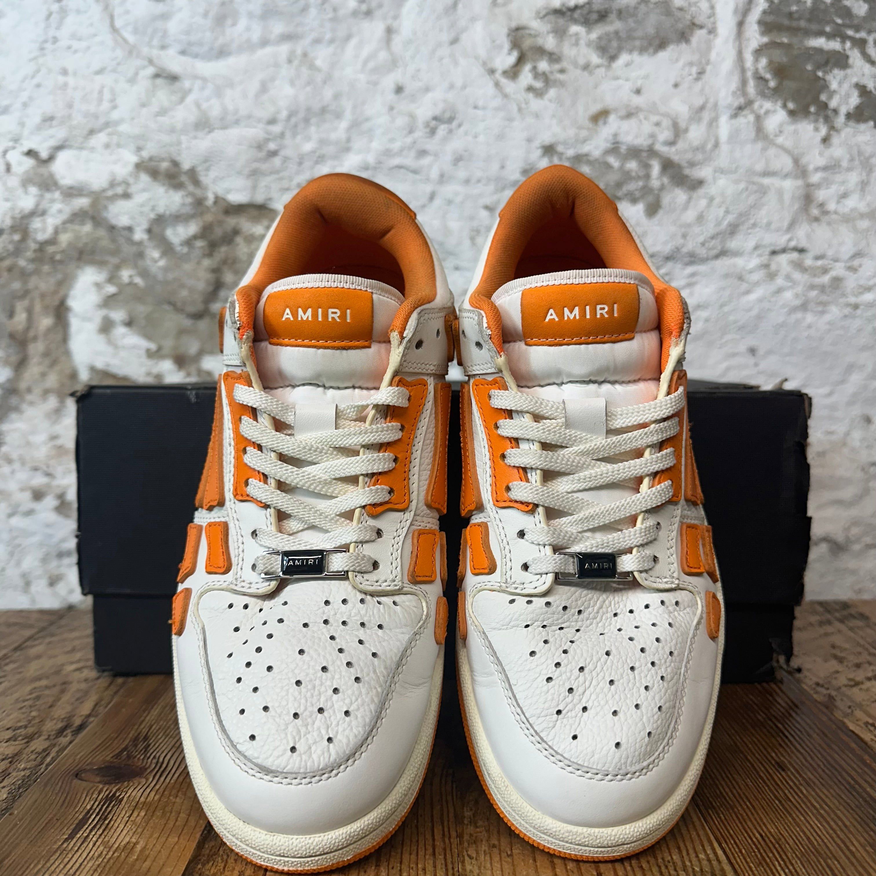 Amiri Amiri Orange Skeleton White Cream Sneaker Sz 7 (40) Size US 7 / EU 40 - 3 Thumbnail