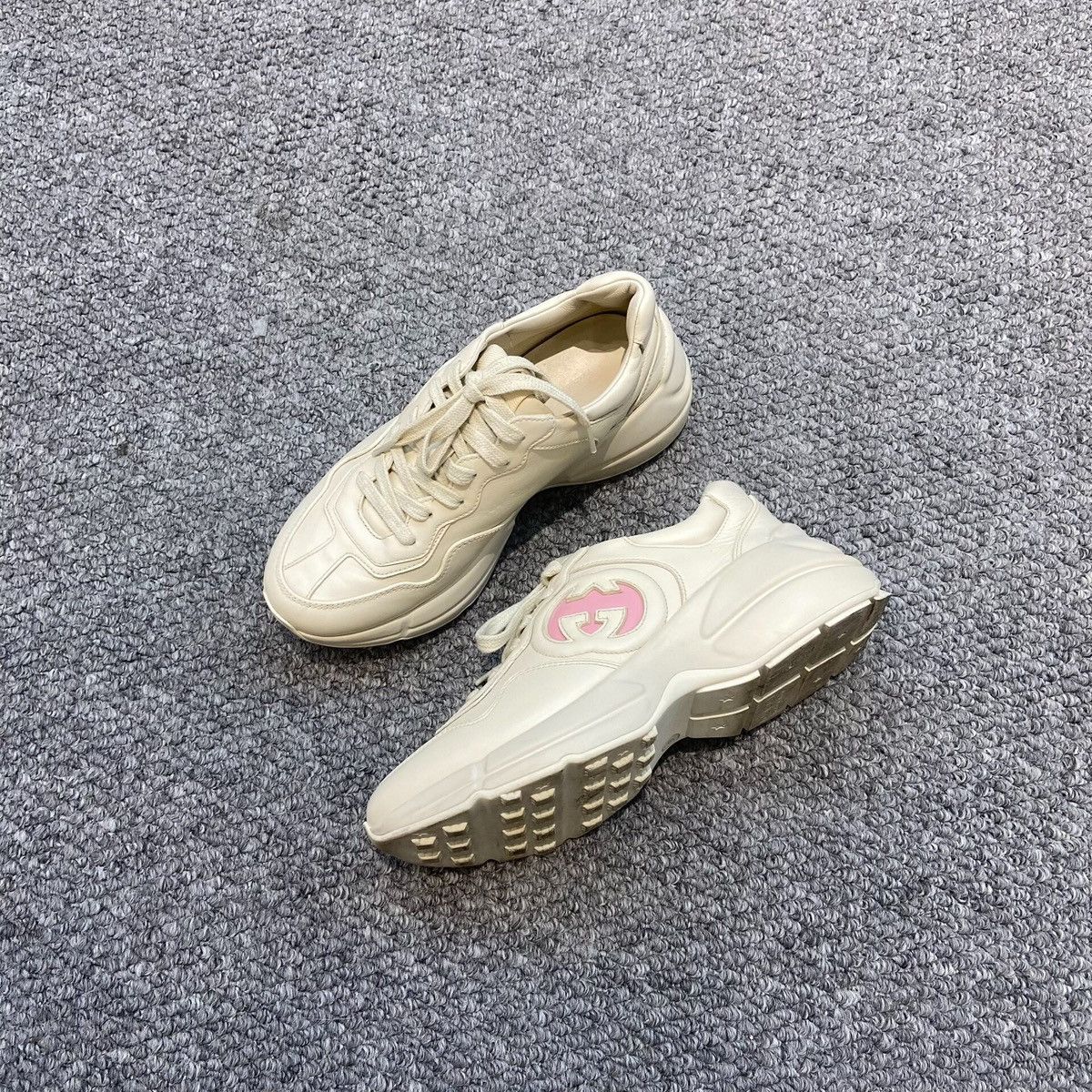 Gucci Gucci Rhyton Leather Sneakers Size US 7 / IT 37 - 2 Thumbnail