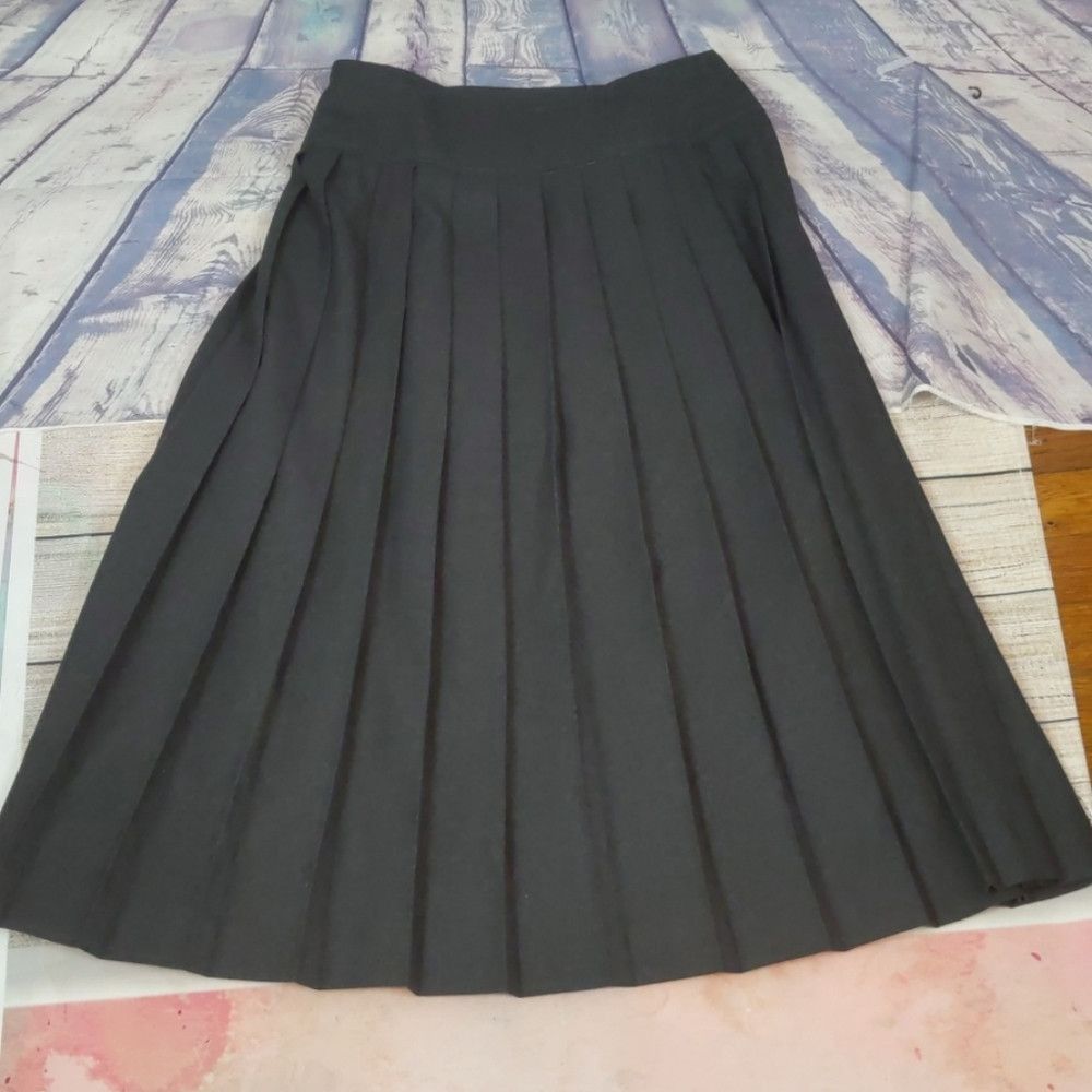 Saks Fifth Avenue SAKS FIFTH AVENUE - Vintage wool pleated skirt set size 10 Size 32" / US 10 / IT 46 - 6 Thumbnail