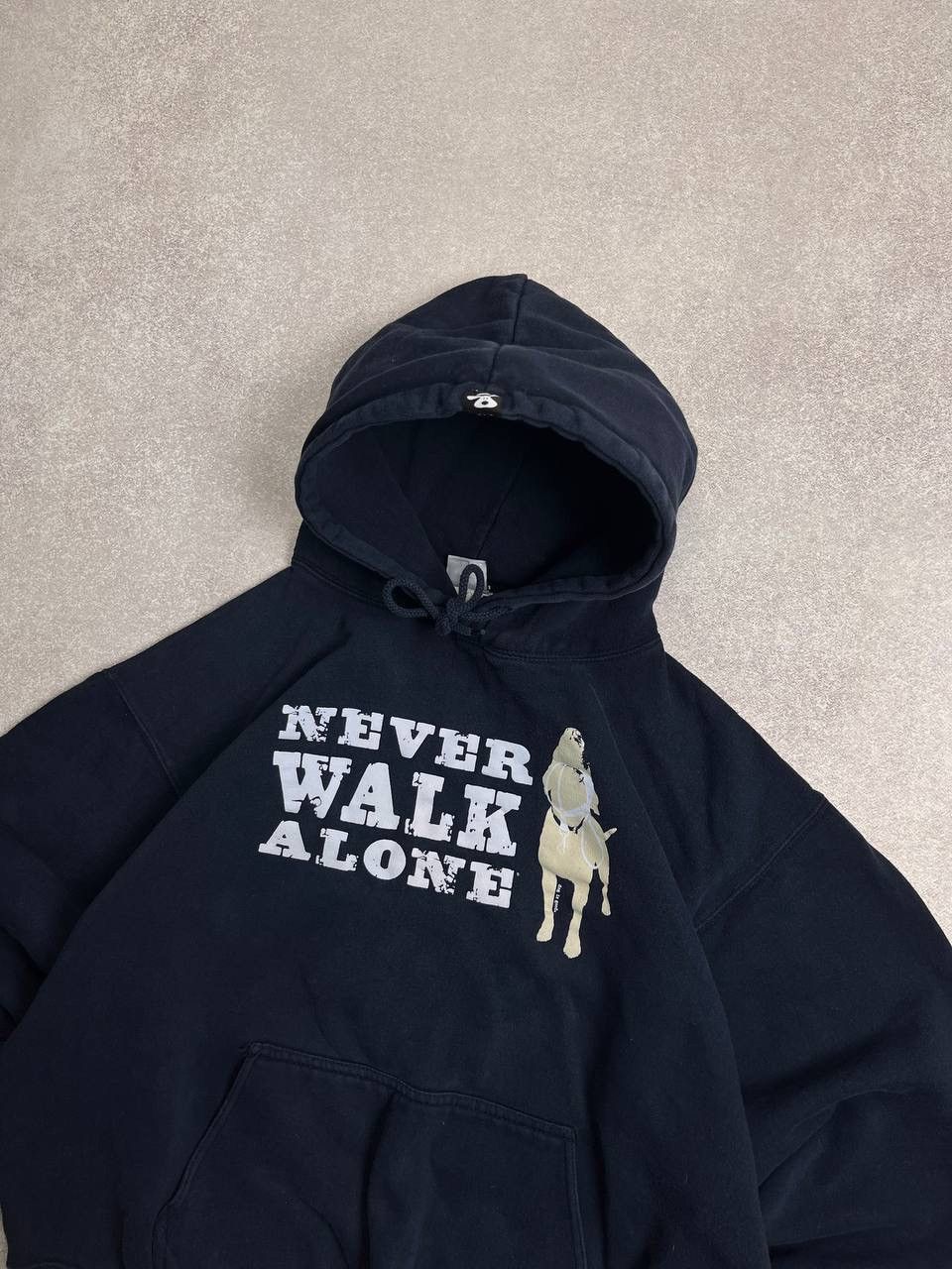 Vintage Vintage Never Walk Alone Boxy Heavy Cotton Hoodie XL Size US XL / EU 56 / 4 - 5 Thumbnail