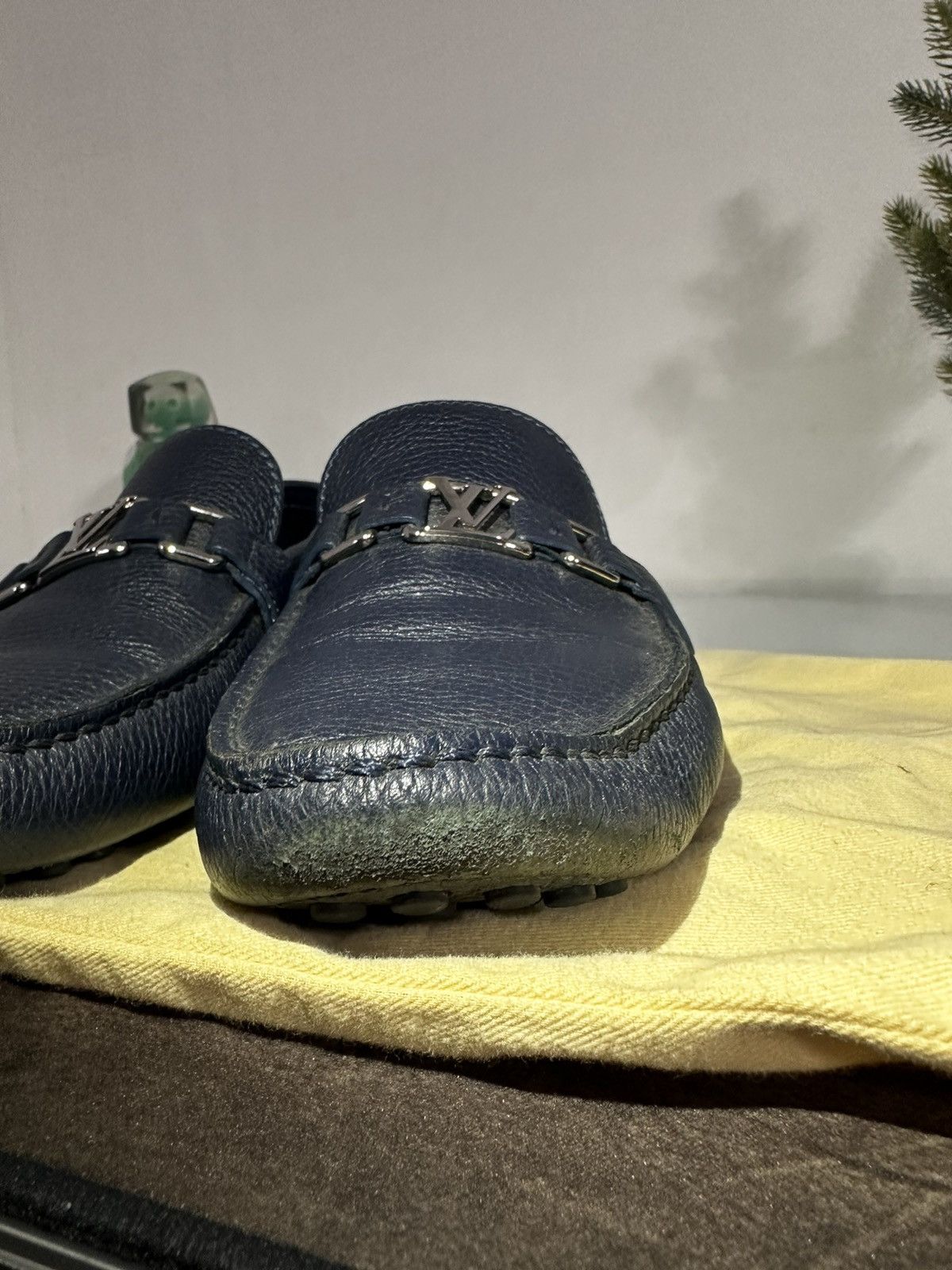 Louis Vuitton Navy Blue Mocasines Size US 11.5 / EU 44-45 - 4 Thumbnail