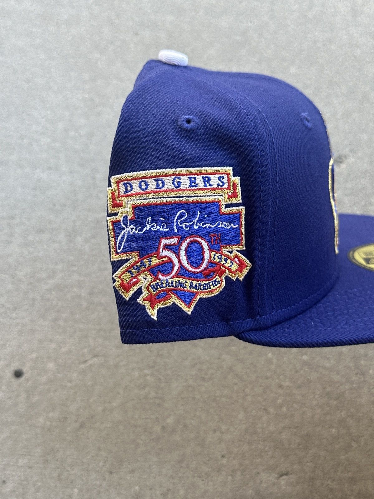 MLB × MyFitteds × New Era Montreal Royals Brooklyn Dodgers Jackie Robinson Hat 7 1/4 Size ONE SIZE - 2 Thumbnail