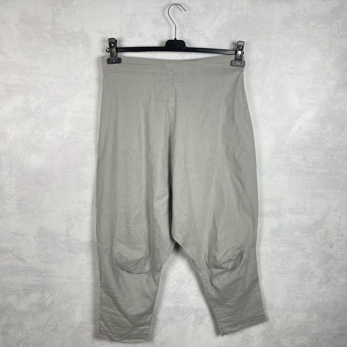 Rundholz Rundholz Black Label Linen Low Crotch Harem Cropped Pants Size 28" / US 6 / IT 42 - 2 Thumbnail