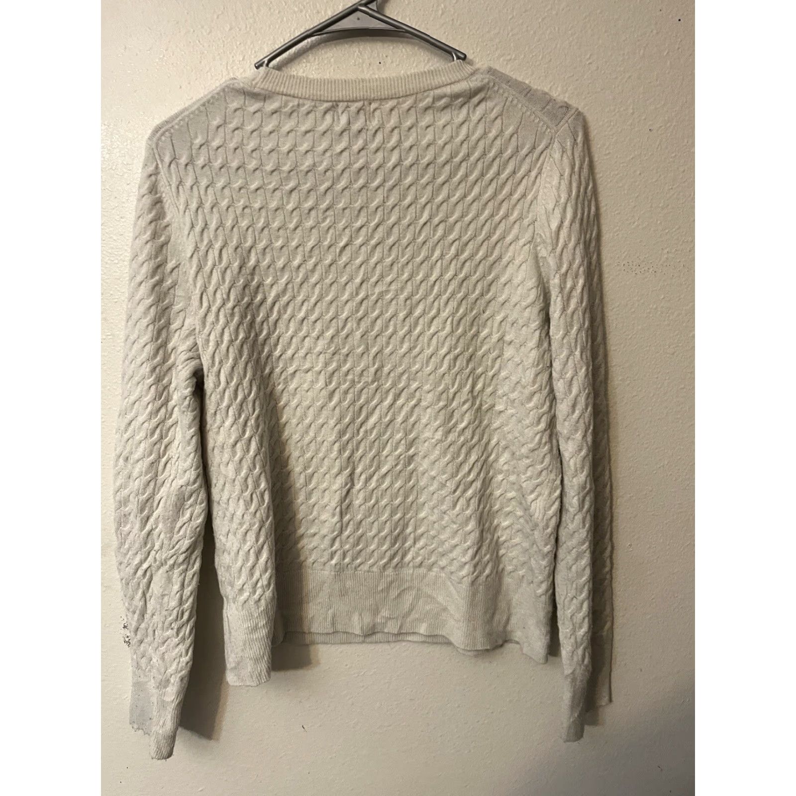 Vintage A New Day Woman’s Sweater Pullover Crew Neck Long Sleeve Size M Ivory Size M / US 6-8 / IT 42-44 - 3 Thumbnail