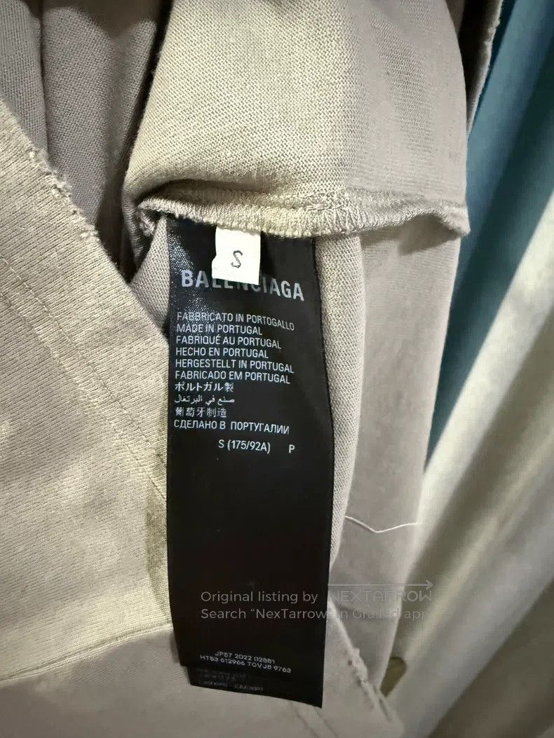 Balenciaga Balenciaga Logo Print Round Neck Short Sleeve T-Shirt Size US S / EU 44-46 / 1 - 7 Thumbnail