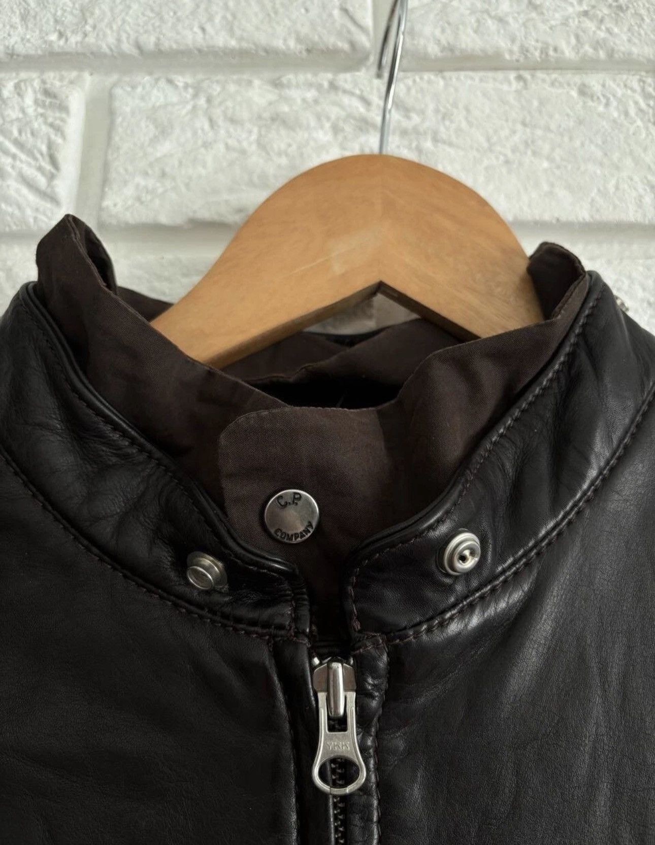 C.P. Company C.P Company Vintage Leather Jacket Archival 2007 Aut/Win Size US XXS / EU 40 - 13 Thumbnail