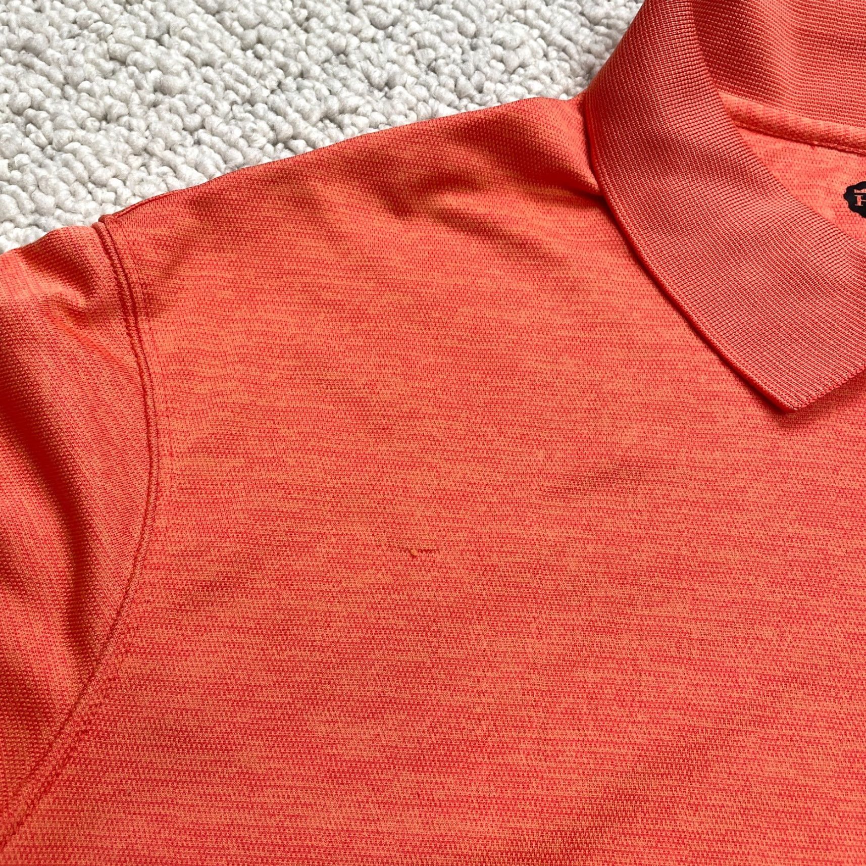 Haggar Haggar Polo Shirt Mens 2XLT Orange Short Sleeve Stretch Gold Rugby Adult Top Shirt Polo 2XLT Orange Short Sleeve Haggar Mens Rugby Gold Size US XXL / EU 58 / 5 - 7 Thumbnail