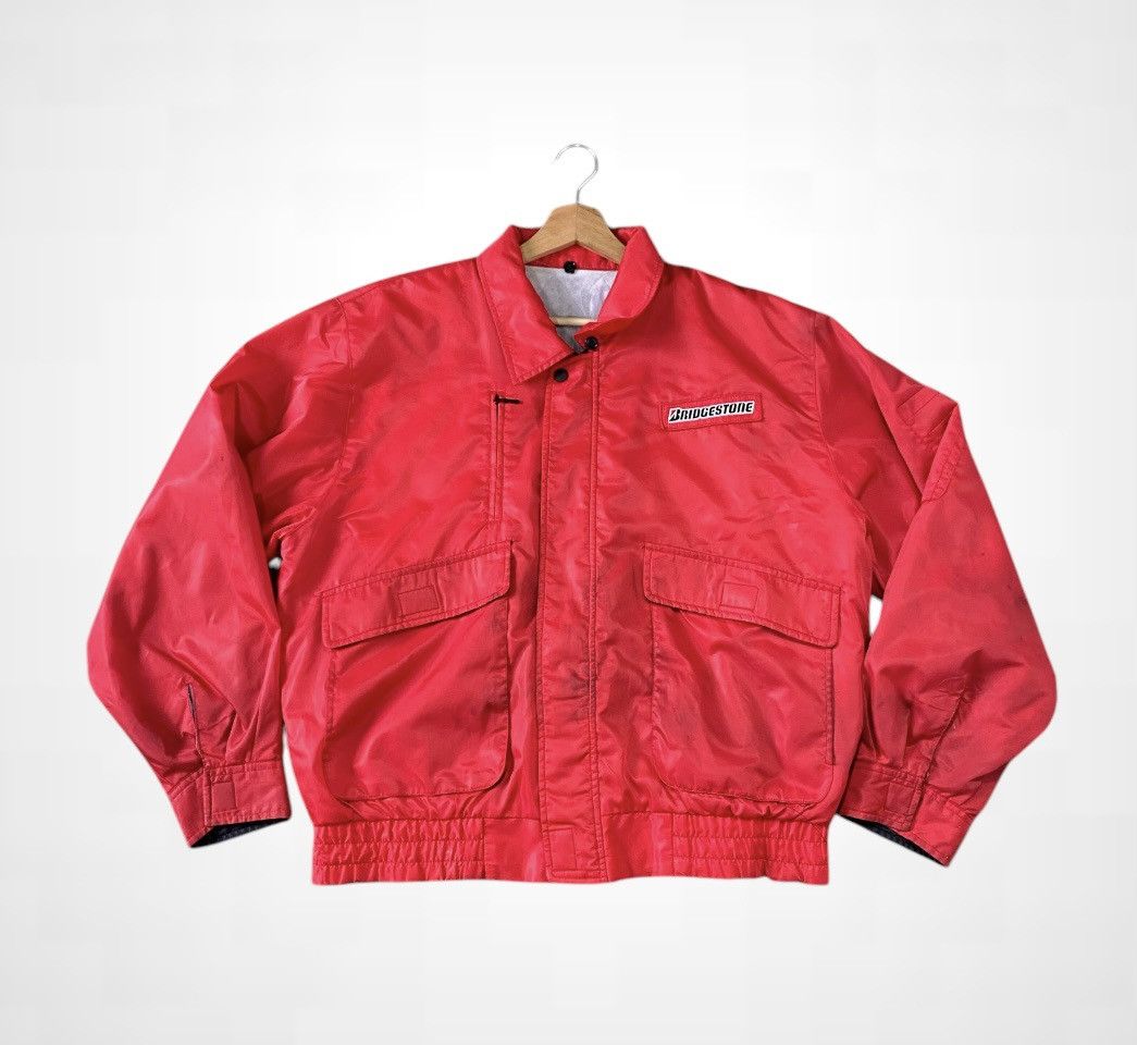 ICON Motorsports Vintage 90s Bridgeston Racing Motorsports Bomber Jacket Size US XL / EU 56 / 4 - 3 Thumbnail