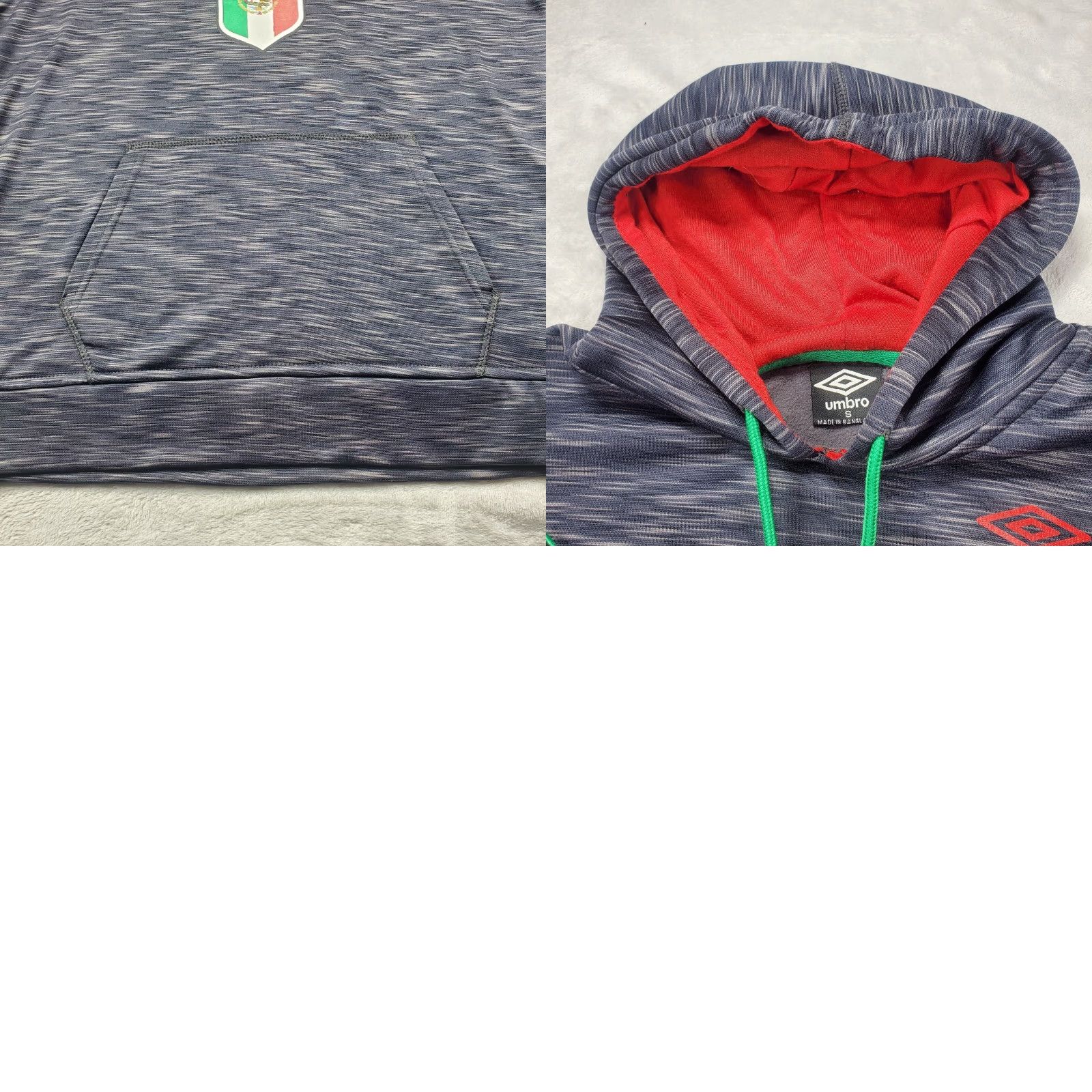 Umbro Umbro Hoodie Men S Black Mexico Kangaroo Pockets Pullover Sweatshirt Graphic Print Logo Size US S / EU 44-46 / 1 - 8 Thumbnail