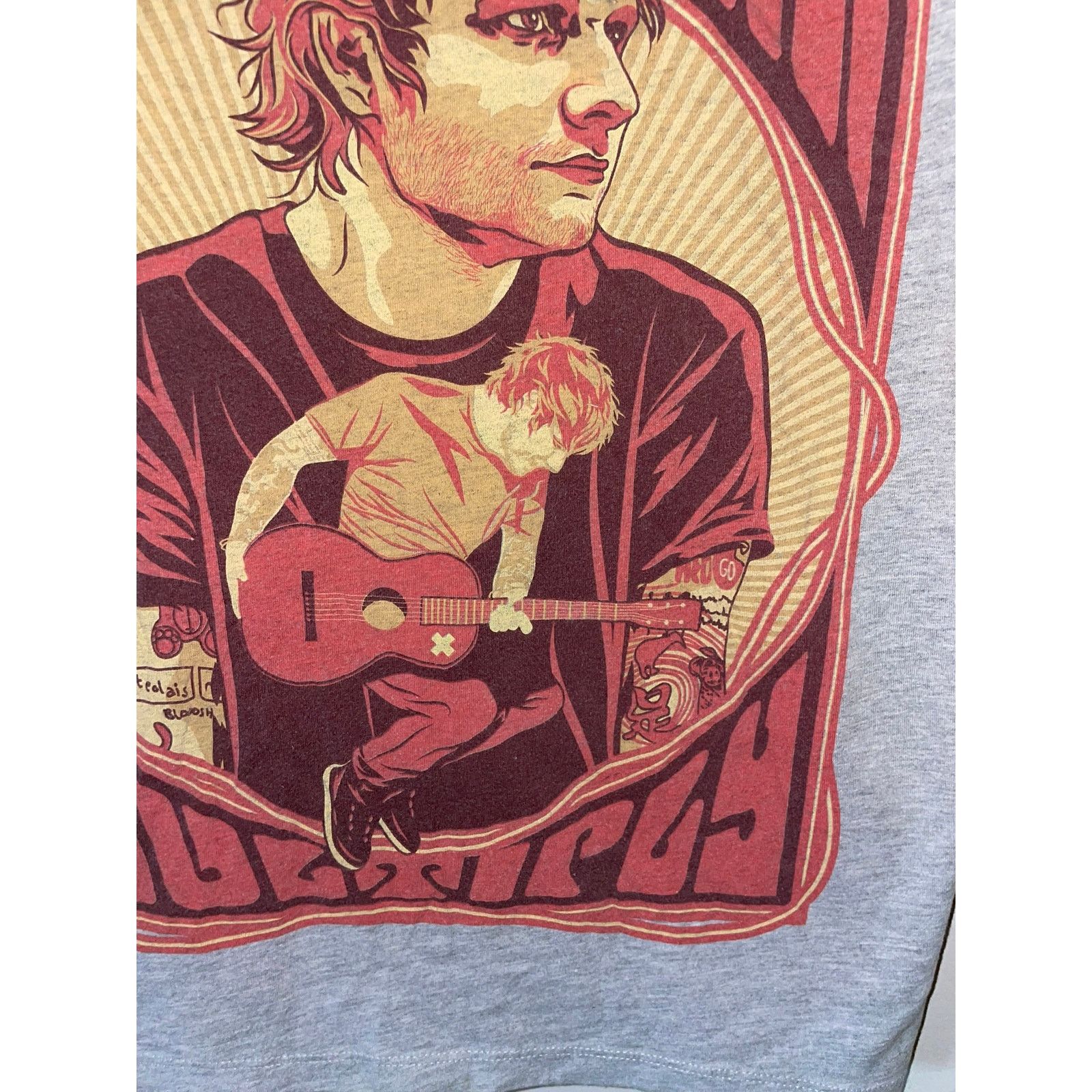 Tultex Ed Sheeran Multiply Tour Shirt Concert Gray 2014 Tee S Small Size US S / EU 44-46 / 1 - 4 Thumbnail