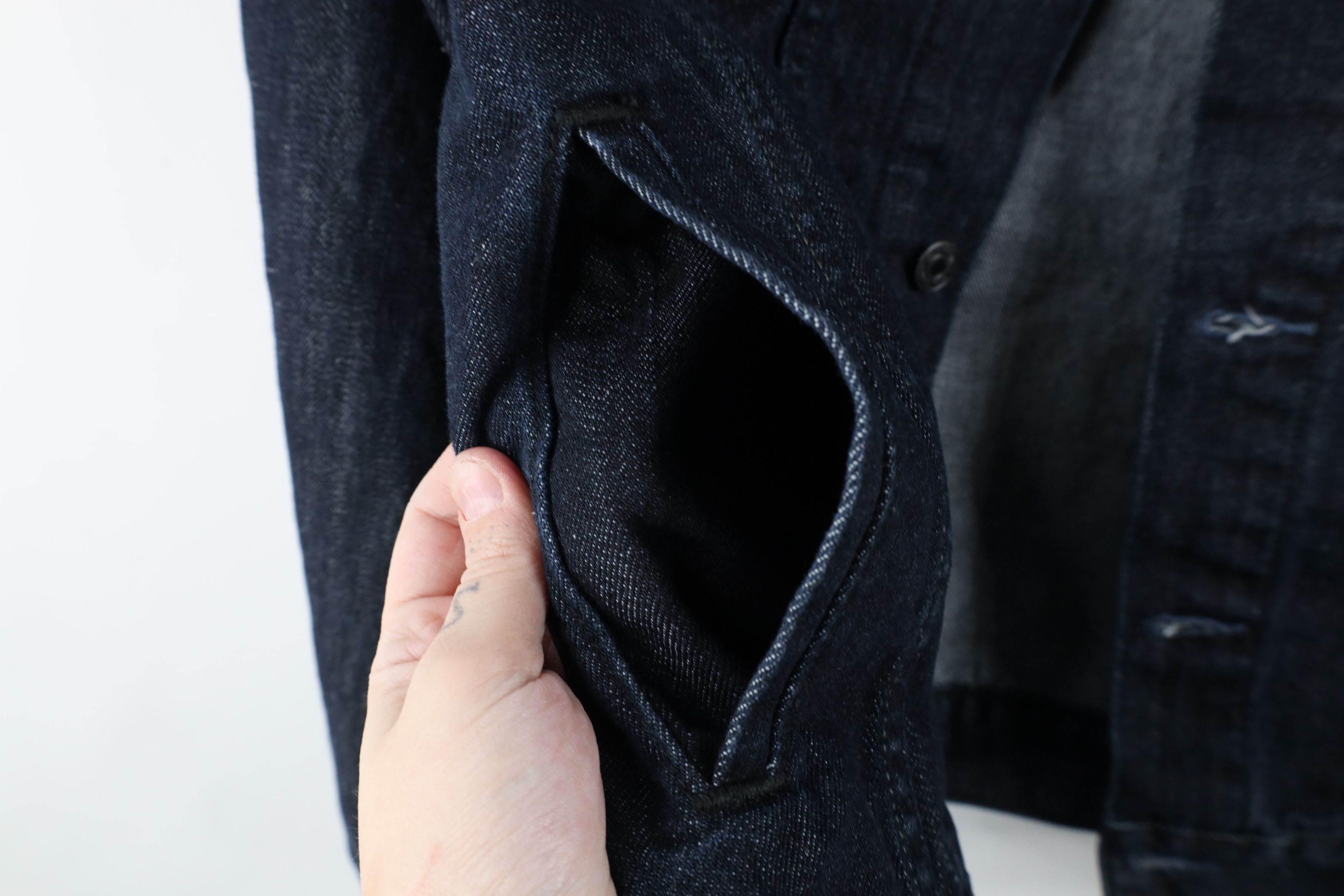 Levi's × Vintage Vintage Y2K Levis Denim Jean Trucker Jacket Indigo Cotton Size L / US 10 / IT 46 - 6 Thumbnail