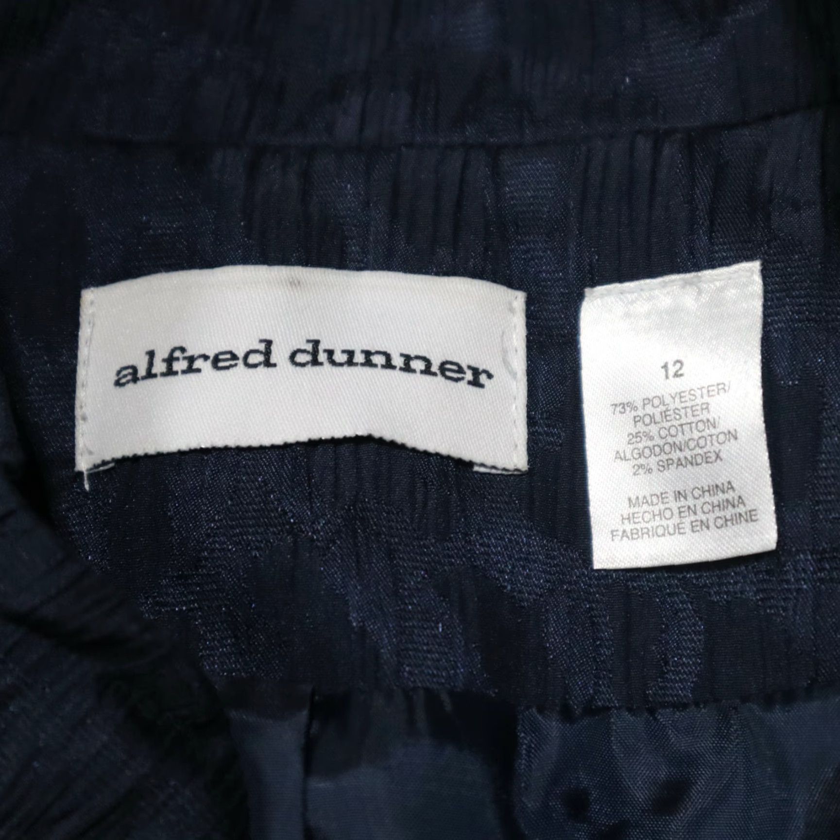 Vintage Alfred Dunner Blue Cover-Up Jacket Top Women Size 12 Jacket Shirt Top Open Blouse Long Sleeve Modern Dressy/Professional Women 12 Blue Size XL / US 12-14 / IT 48-50 - 3 Thumbnail