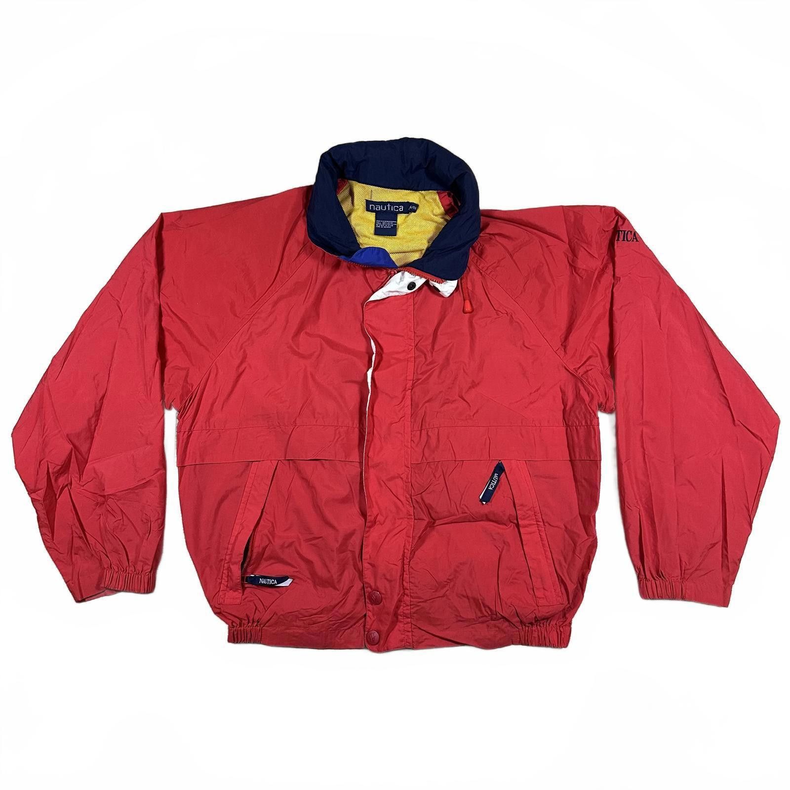 Nautica Nautica Mens Windbreaker Large Red Vintage Size US XL / EU 56 / 4 - 1 Thumbnail