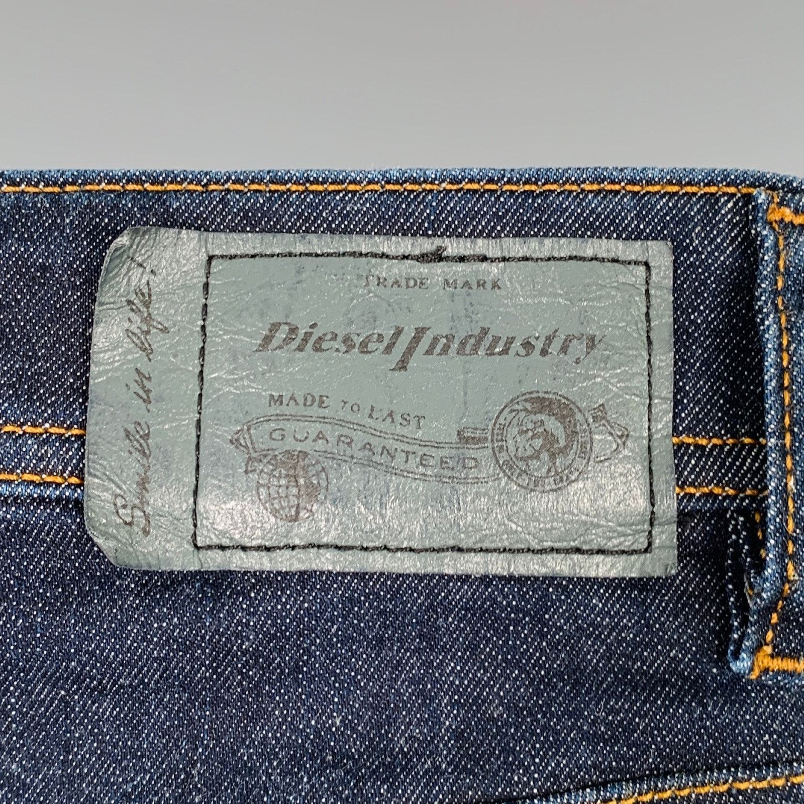 Diesel 30 Troxer Blue Contrast Stitch Cotton Blend Skinny Jeans Size US 30 / EU 46 - 5 Thumbnail