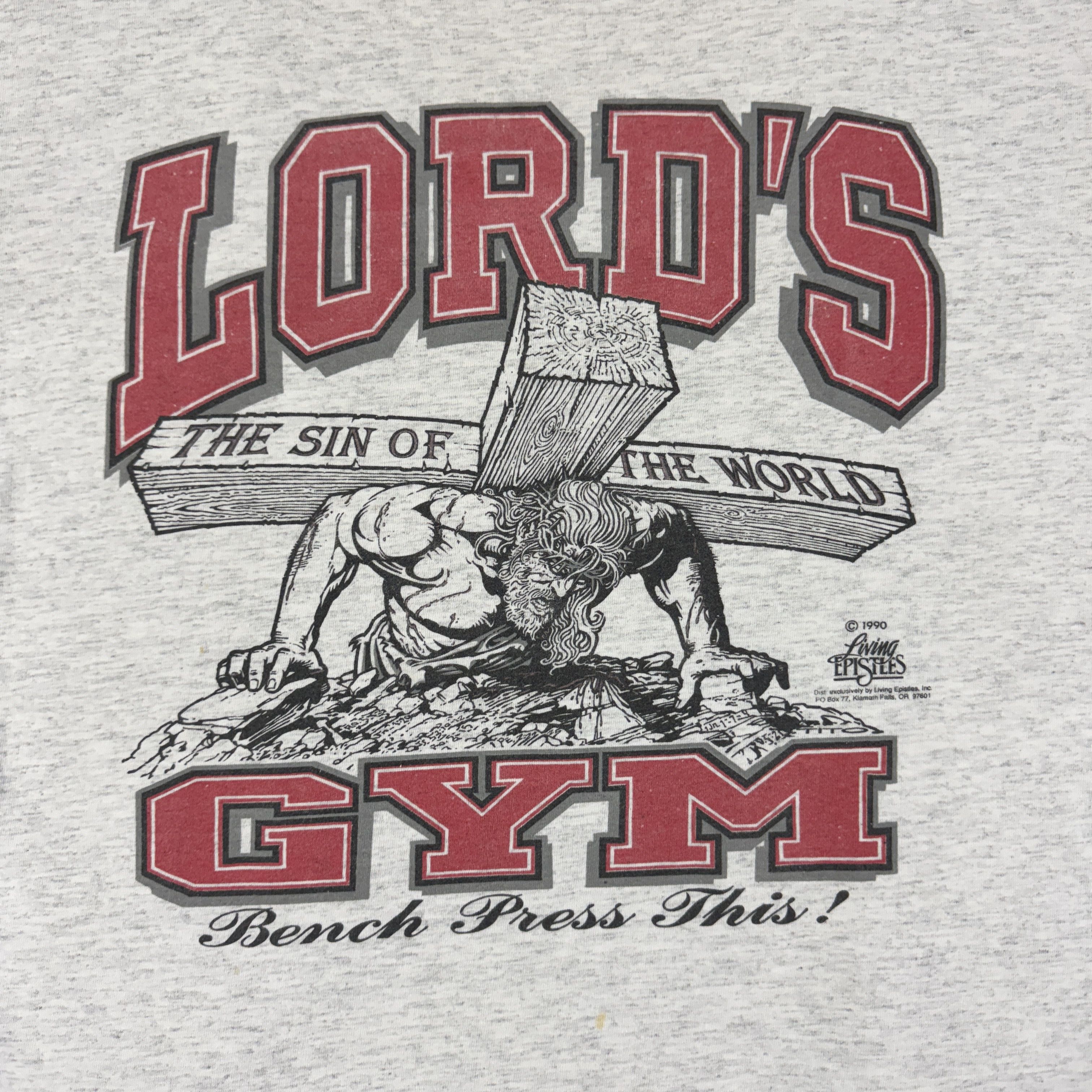 Vintage Vintage Jesus Lord's Gym Longsleeve Size US L / EU 52-54 / 3 - 5 Thumbnail