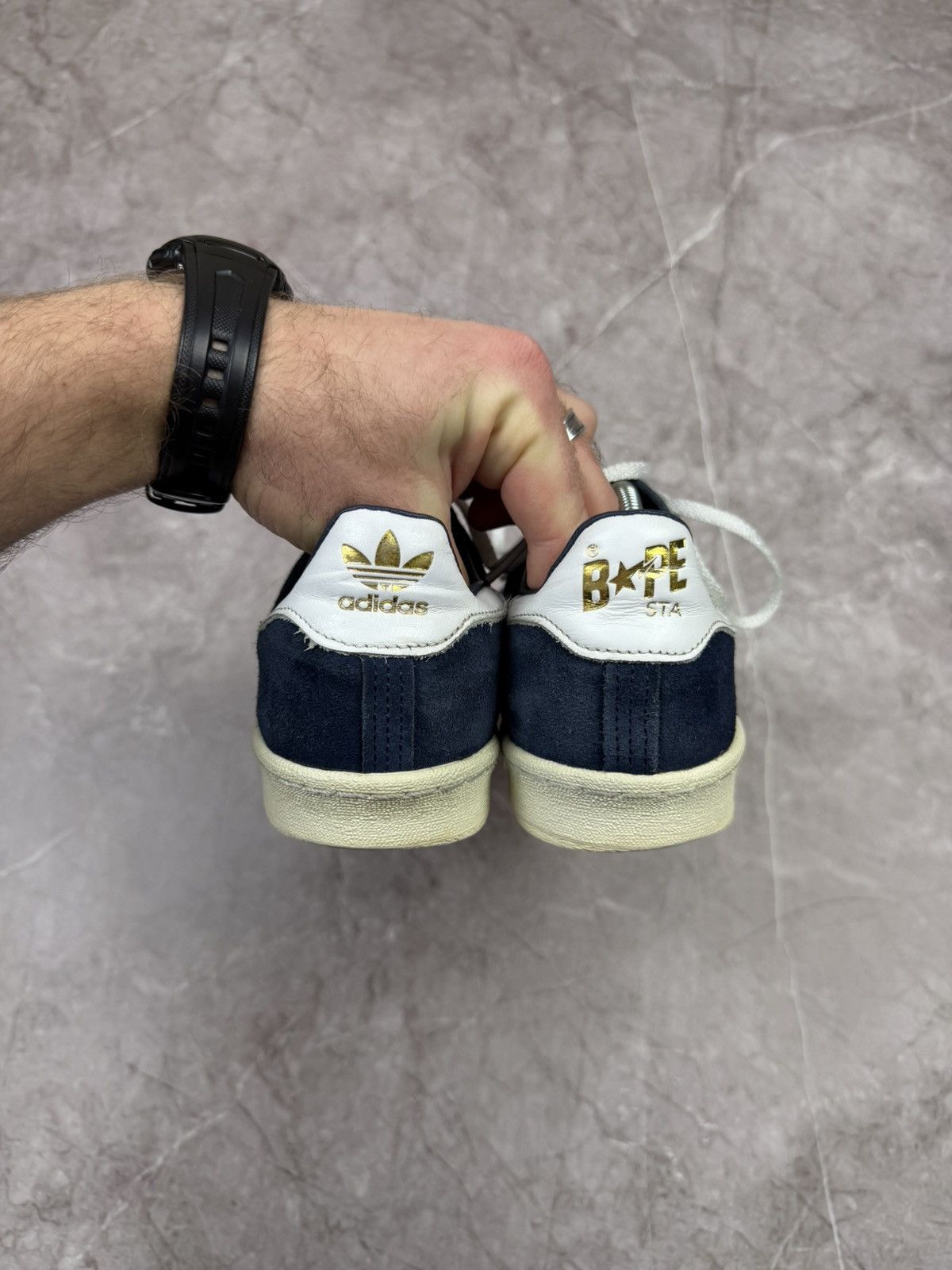 Adidas Adidas 2023 Bape Campus 80s Collegiate Navy Size US 9 / EU 42 - 7 Thumbnail