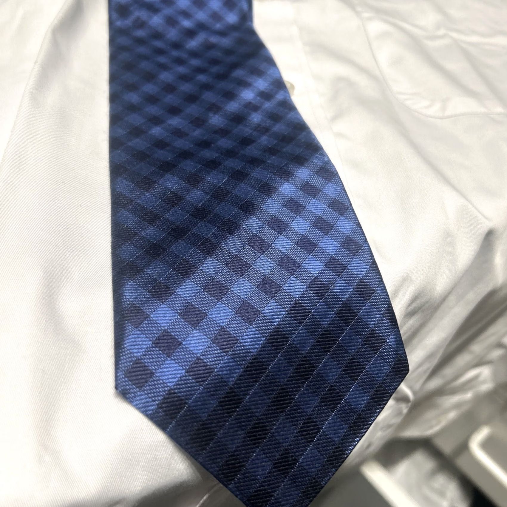 Brooks Brothers Brooks Brothers Tie Geometric 100% Silk USA Made Blue Mens Classic Width Multicolor Designer Adjustable Width Hand Made No Size ONE SIZE - 4 Thumbnail