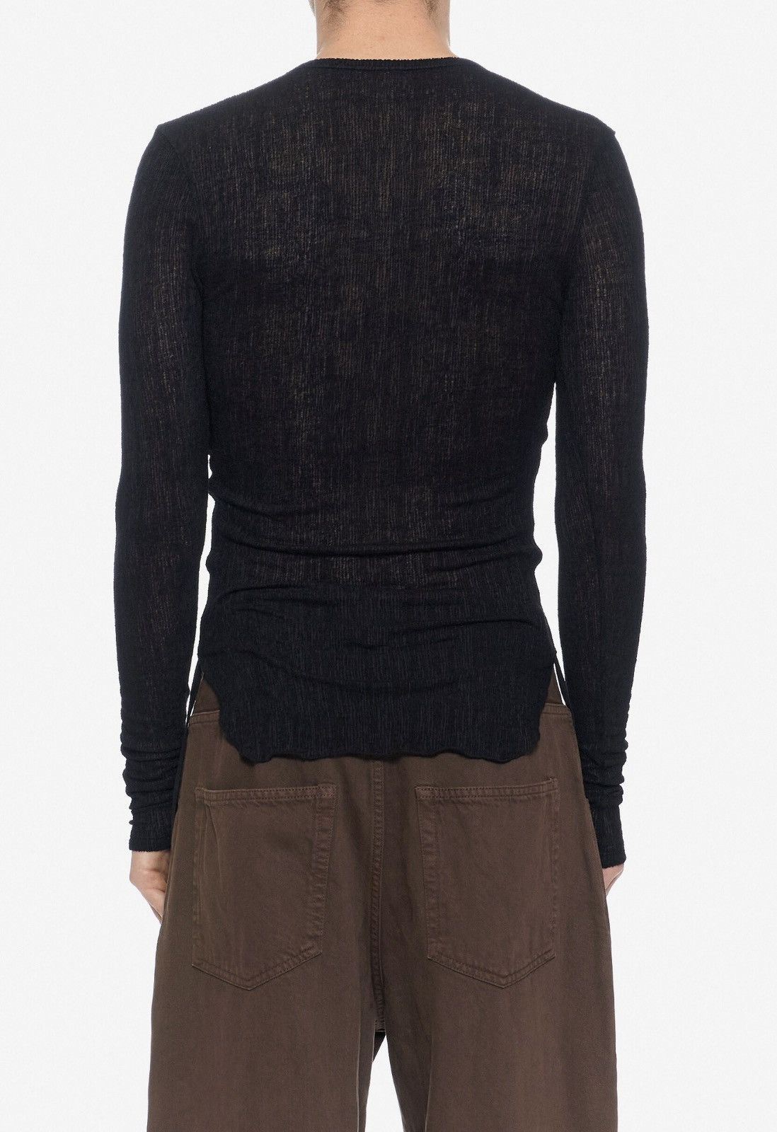 Ann Demeulemeester Last Ann Demeulemeester Wrinckled Wool Blend Top Size US XL / EU 56 / 4 - 2 Thumbnail