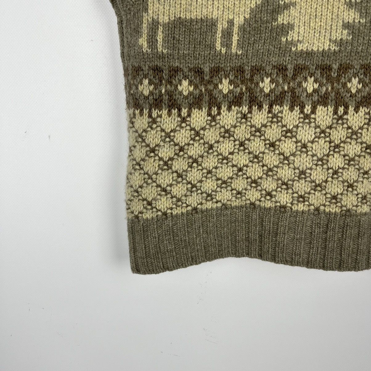 Denim & Supply Ralph Lauren Denim Supply Ralph Lauren Fair Isle Winter Vest Faux Fur Y2K Size XS / US 0-2 / IT 36-38 - 17 Thumbnail