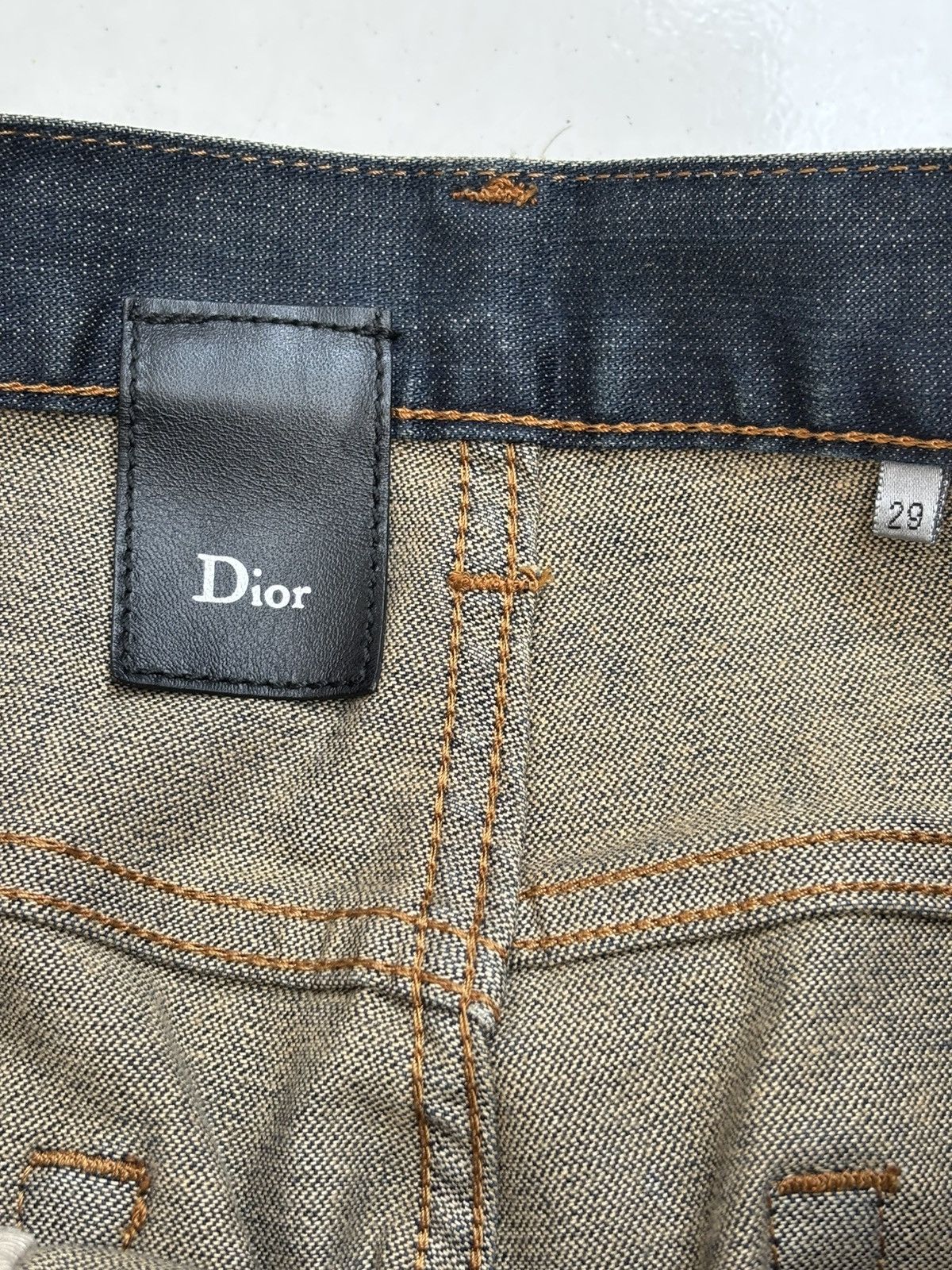 Dior Hedi Slimane Clawmark Indigo Denim Jeans Size US 29 - 7 Thumbnail