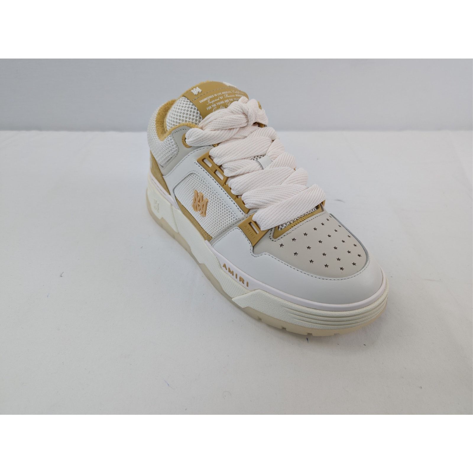 Amiri o1rshd1 Q:2 / MA-1 Low-Top Sneakers in Champagne Size US 10 / EU 43 - 3 Thumbnail