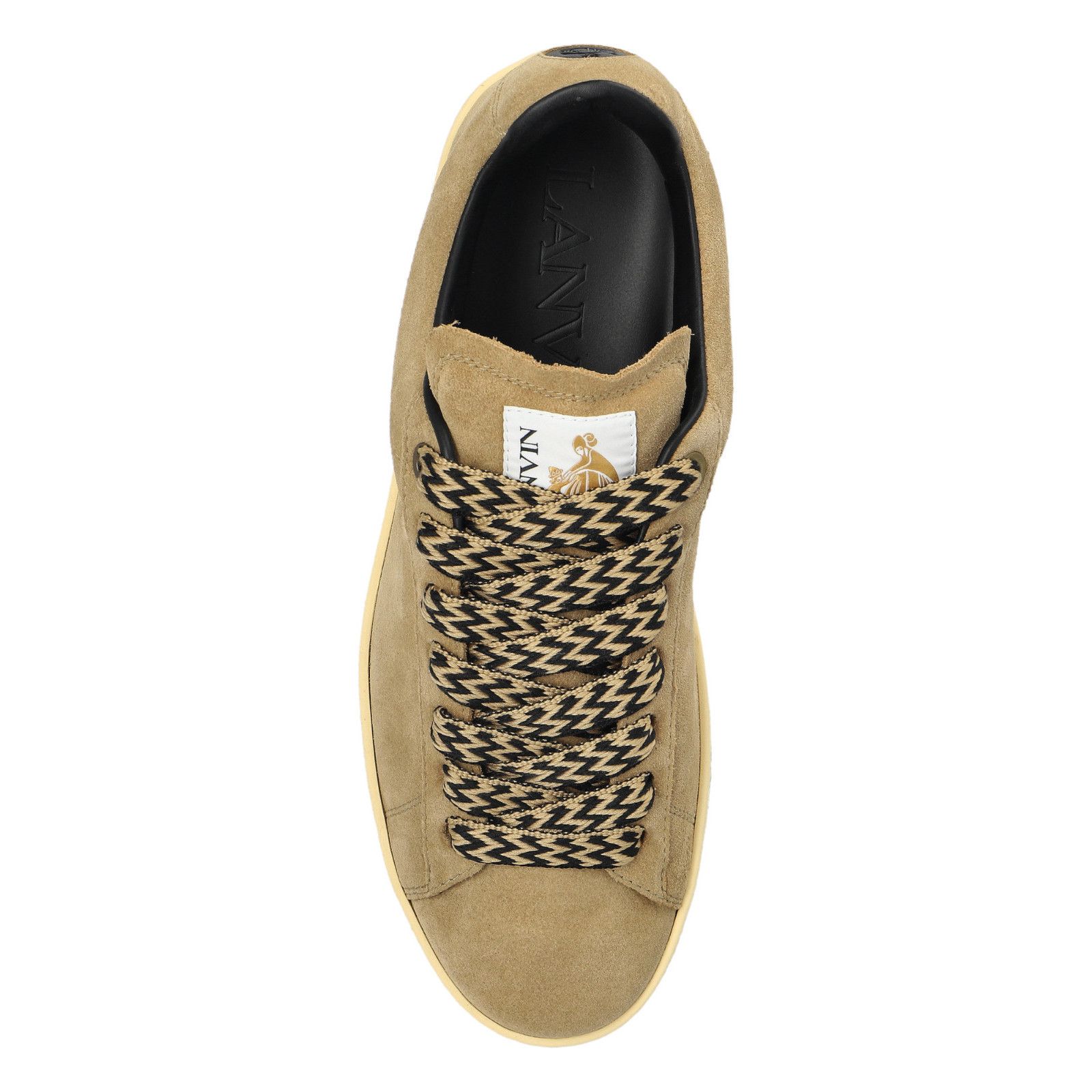 Lanvin LANVIN Curb Beige Suede Sneakers New & Authentic (Men's size Size US 9 / EU 42 - 4 Thumbnail