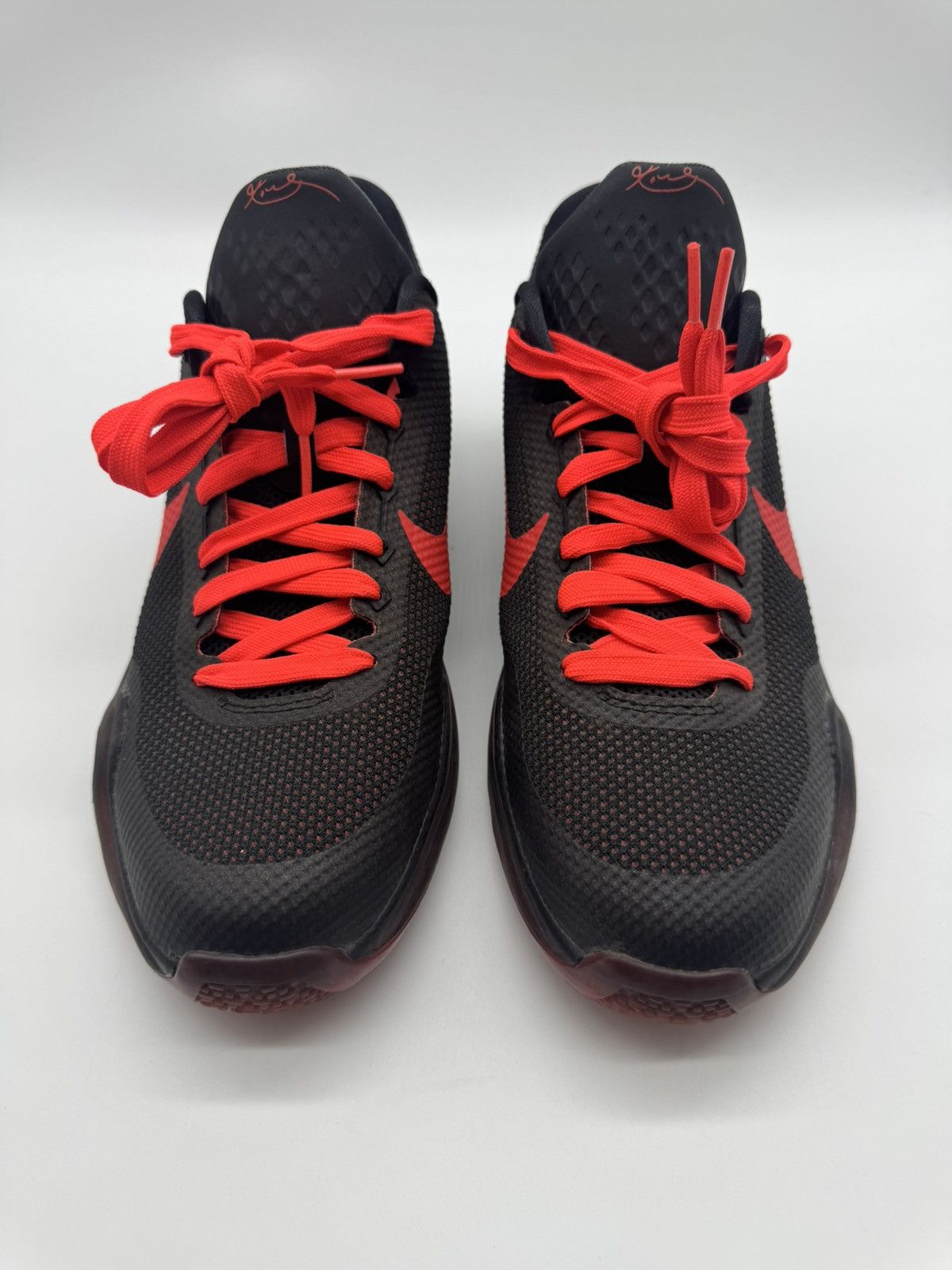 Nike Nike Kobe 10 GS Bright Crimson Black Red Youth Size 7 (7Y) Size US 7 / EU 40 - 4 Thumbnail