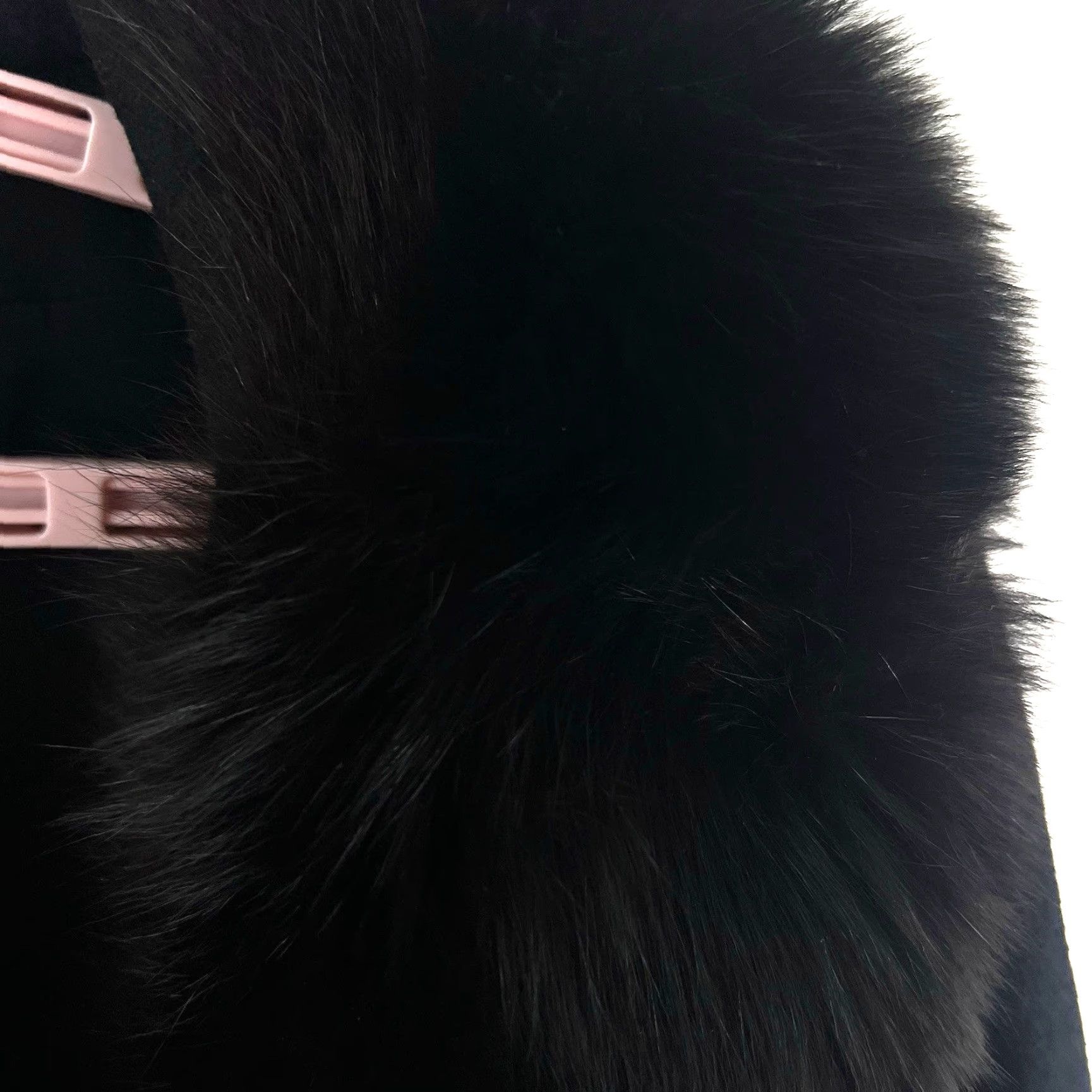 Vintage VINTAGE Forstmann 100% Wool Mink Fur Collar Coat Eveningwear Womens Size L Black 1960s Size L / US 10 / IT 46 - 3 Thumbnail