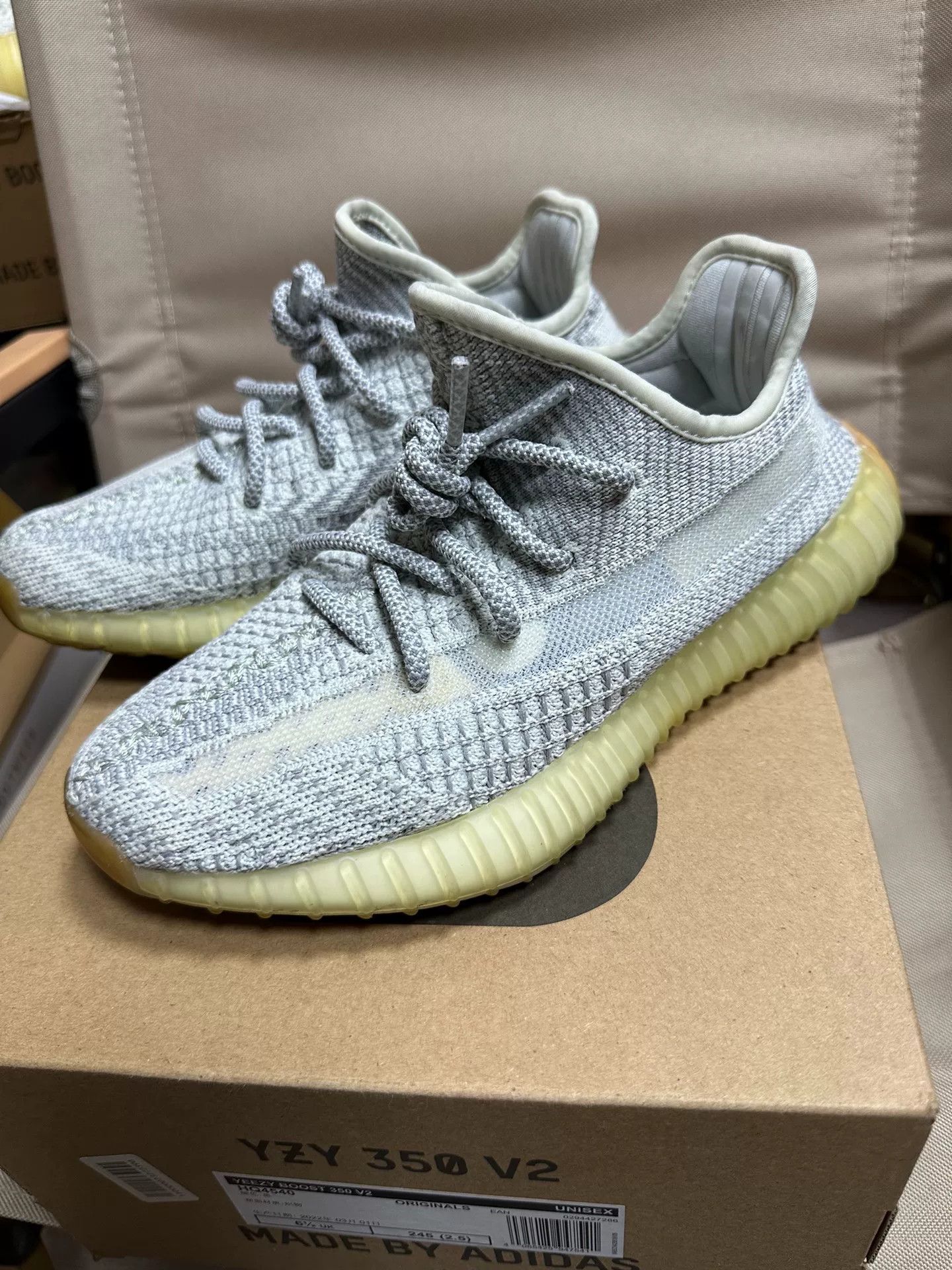 Adidas Adidas YEEZY350 Gray Lowtop Sneakers 37 Men Size US 5 / EU 37 - 1 Thumbnail