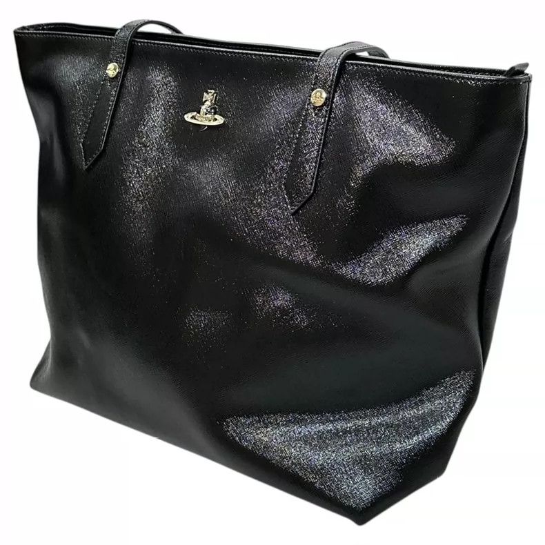 Vivienne Westwood Vivienne Westwood size os Black enamel love Saturn leather Size ONE SIZE - 4 Thumbnail