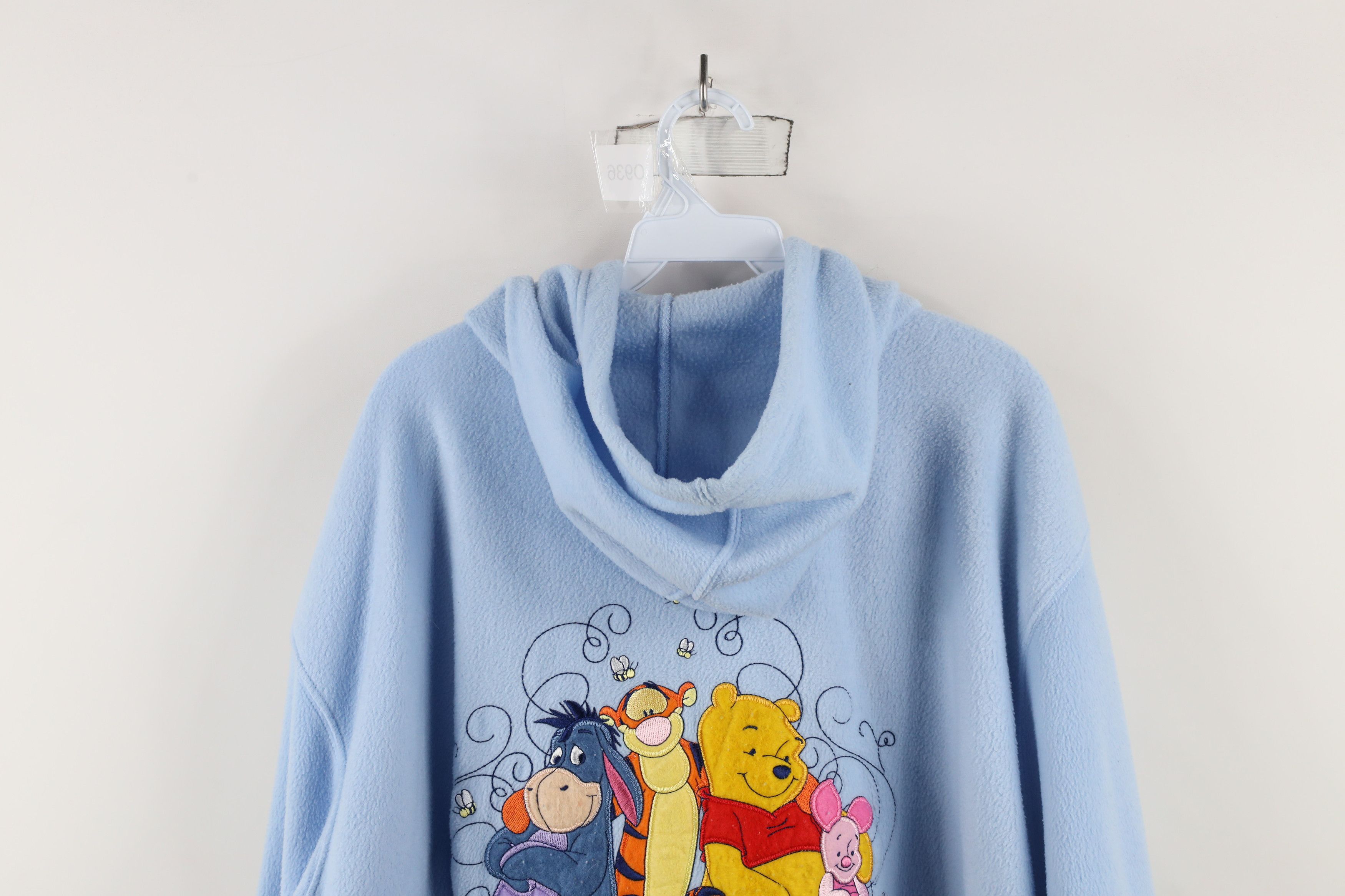 Disney × Vintage Vintage 90s Disney Winnie the Pooh Full Zip Hoodie Carolina Size 3XL / US 20-22 - 13 Thumbnail