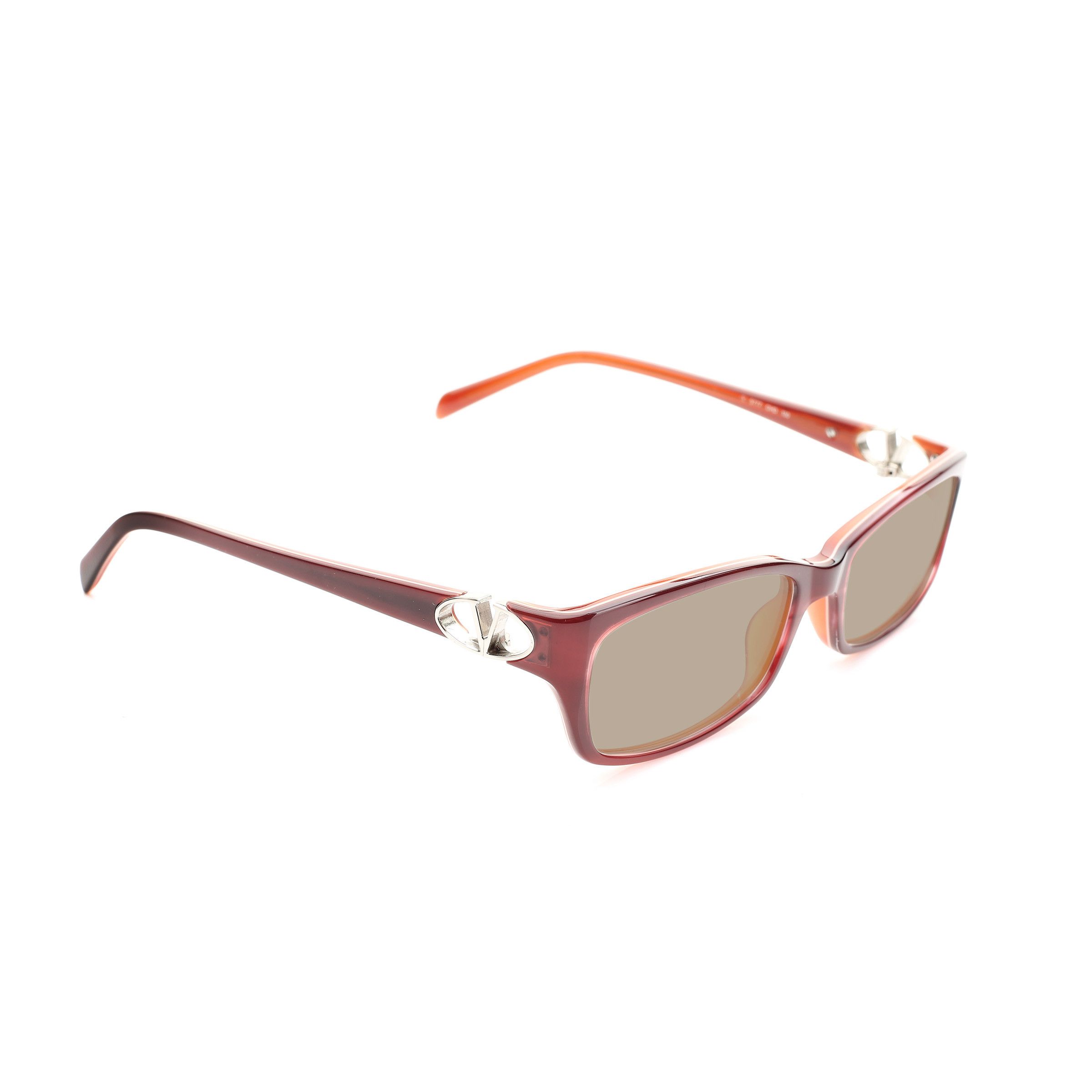 Valentino Valentino '00s Signature Red Plastic Sunglasses Size ONE SIZE - 4 Thumbnail