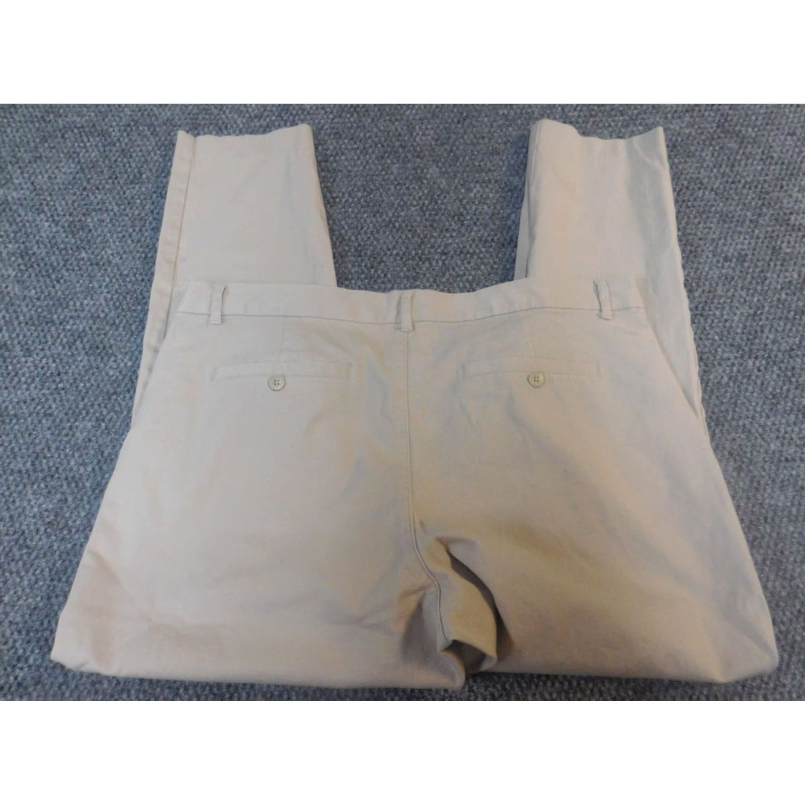 Gap Gap Pants Chino Slim Straight 18 Beige Womens Regular Inseam 27 City Trouser Size 25" / US 0 / IT 36 - 6 Thumbnail