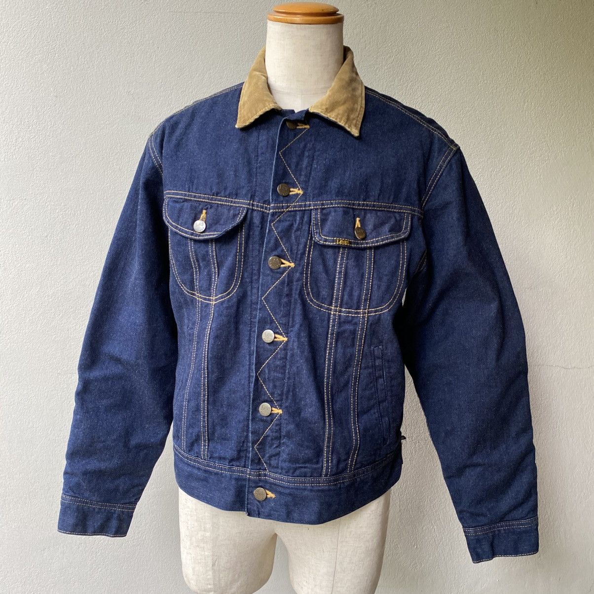 Lee Lee Storm Rider Denim Jacket with Brown Corduroy Collar Size US L / EU 52-54 / 3 - 24 Thumbnail