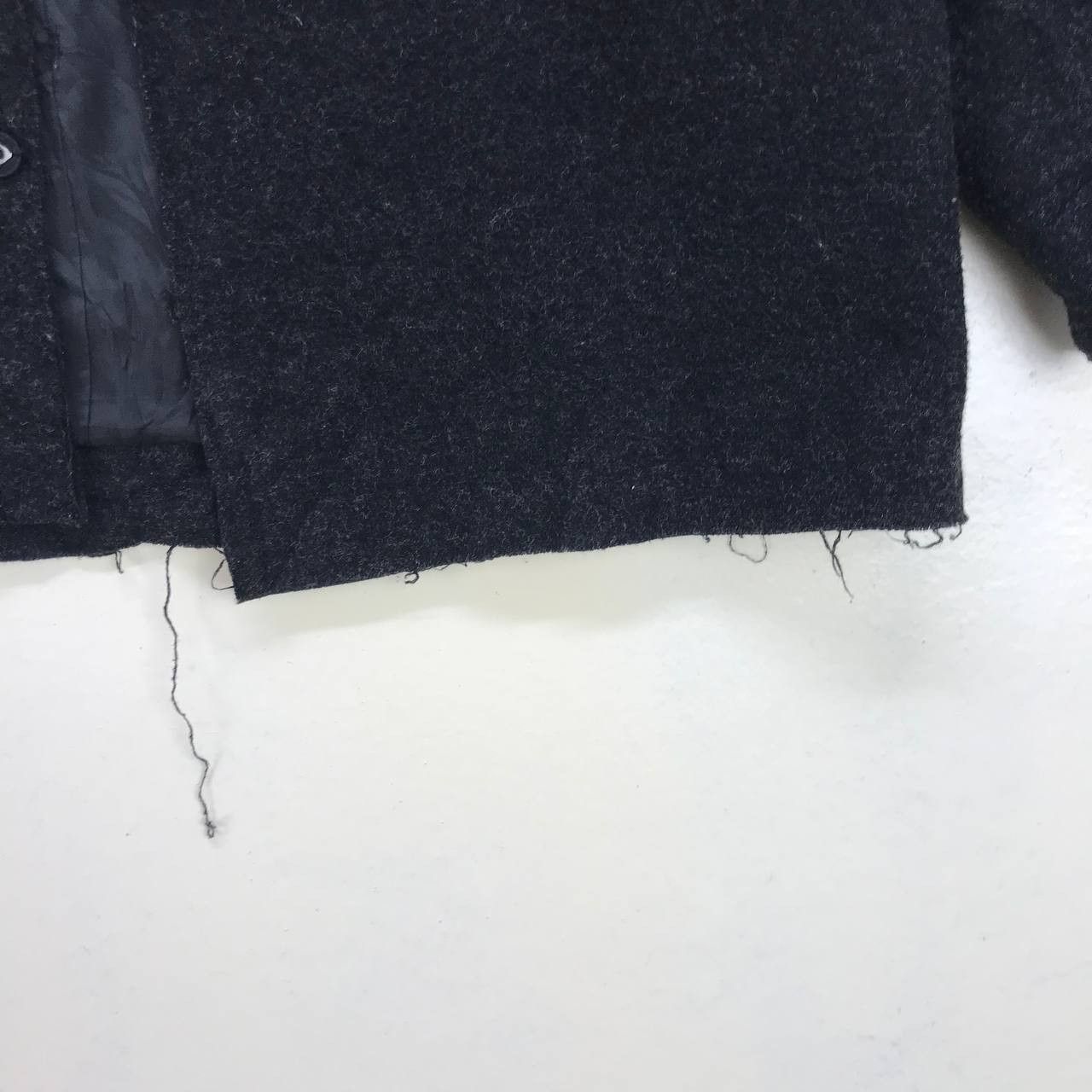 Japanese Brand × Yohji Yamamoto Ined Homme by Yohji Yamamoto Art Flower Distressed Wool Size US S / EU 44-46 / 1 - 16 Thumbnail
