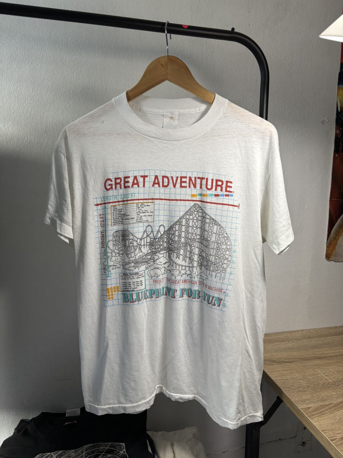 Vintage Vintage Great Adventure T-shirt Size US M / EU 48-50 / 2 - 2 Thumbnail