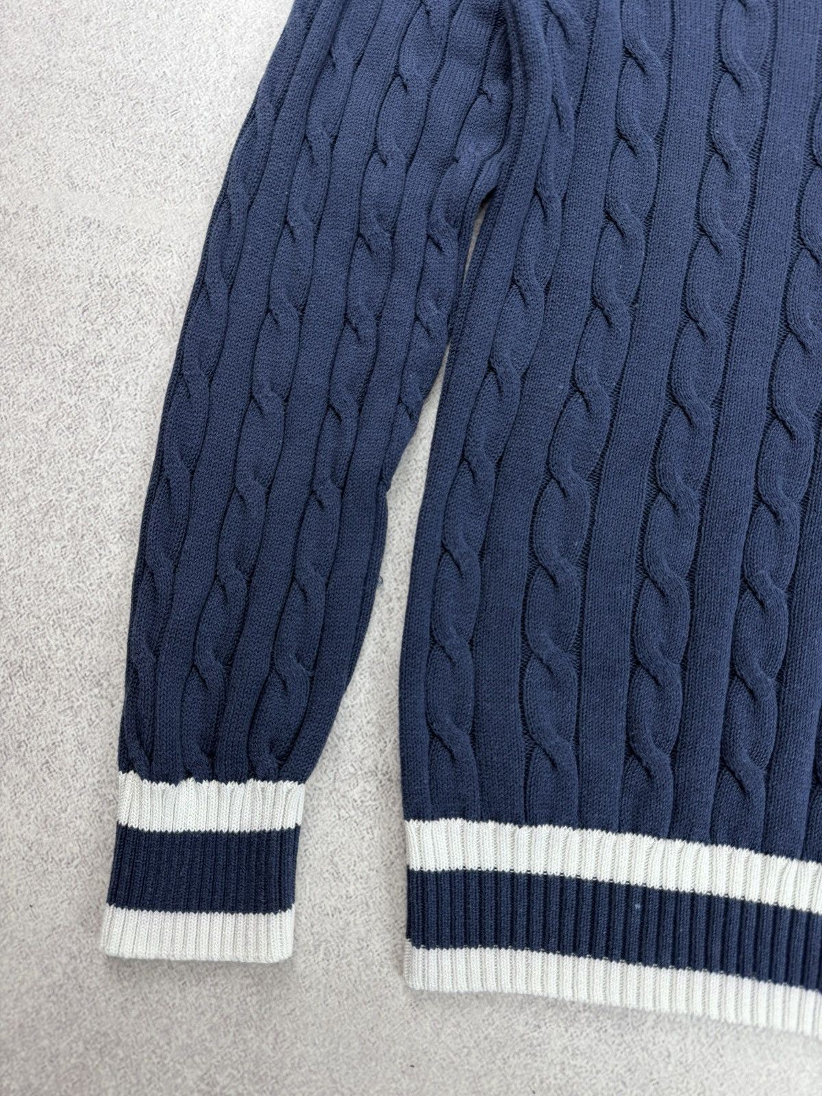 Gran Sasso Gran Sasso Oraganic Cotton V-Neck Knit Sweater Size 50 Size US M / EU 48-50 / 2 - 3 Thumbnail